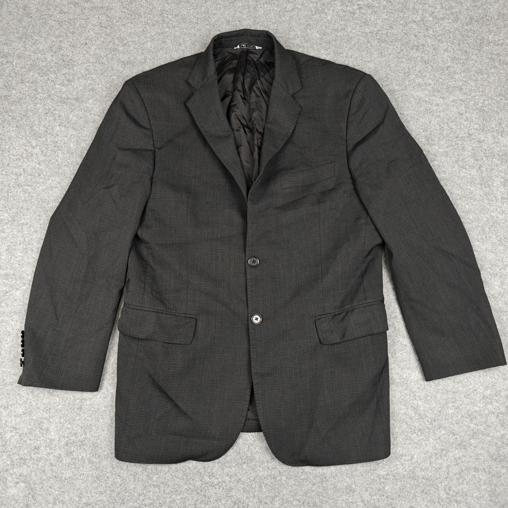 Yves Saint Laurent Yves Saint Laurent Blazer Mens Large Gray Two Button Suit Jacket Made In Italy Blazer Mens Large Gray Two Button Suit Jacket Italy Saint Laurent Size 42R - 2 Thumbnail