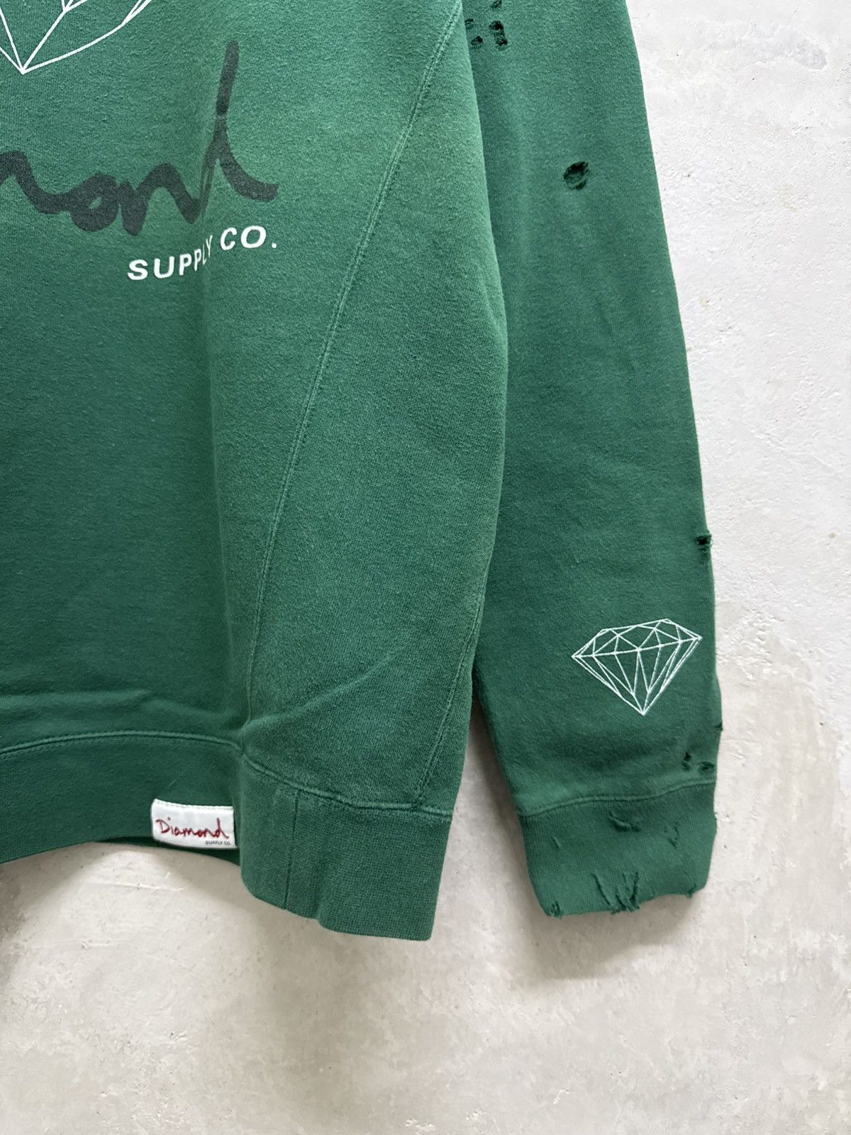 Diamond Supply Co. Vintage Diamond Distressed Sweatshirt Size US M / EU 48-50 / 2 - 3 Thumbnail