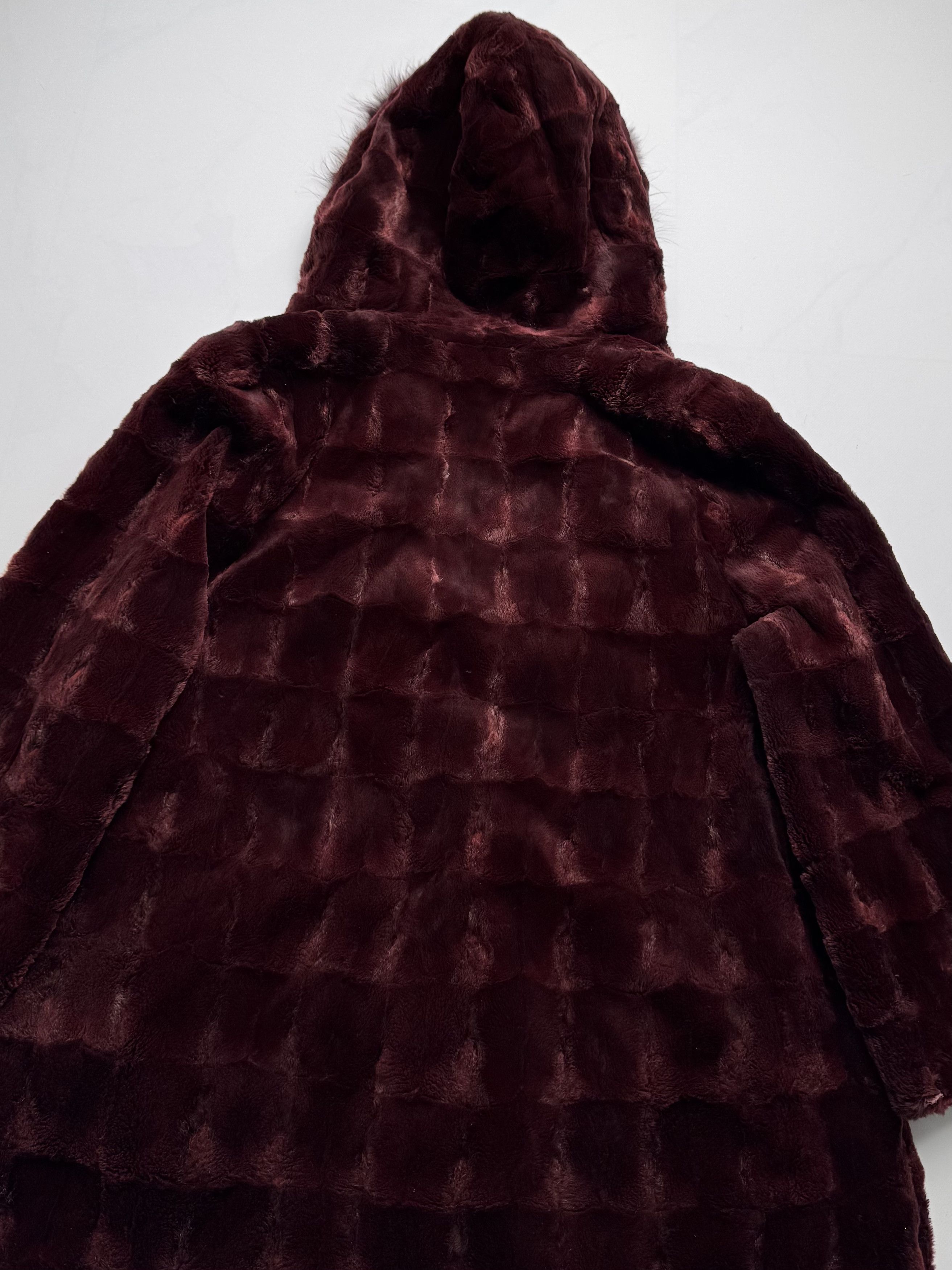Vintage Vintage Real Fur Coat With Hood B8(V414)E2 Size M / US 6-8 / IT 42-44 - 21 Thumbnail