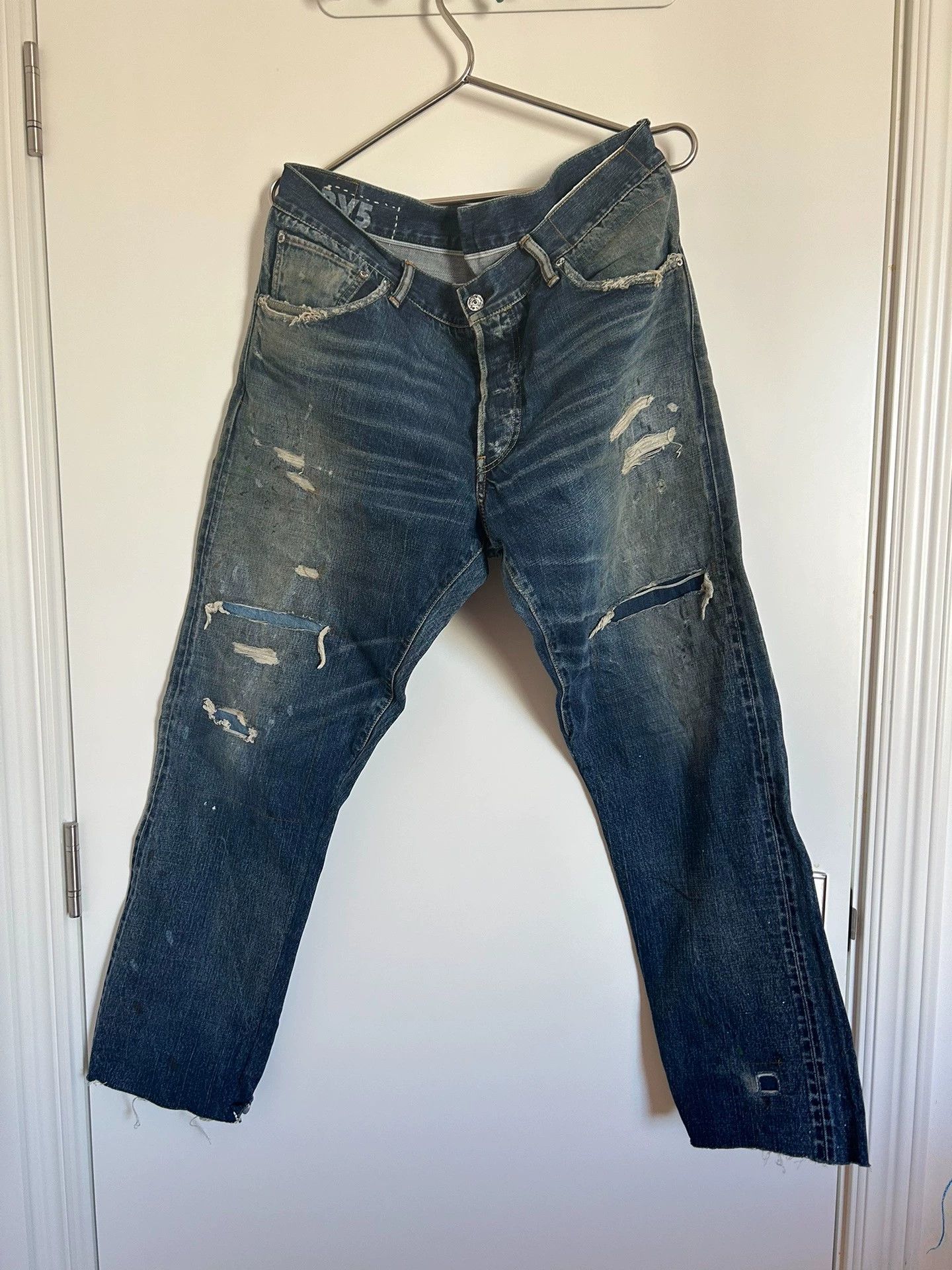 Visvim visvim dry5 wash destroys jeans Size US 36 / EU 52 - 1 Thumbnail