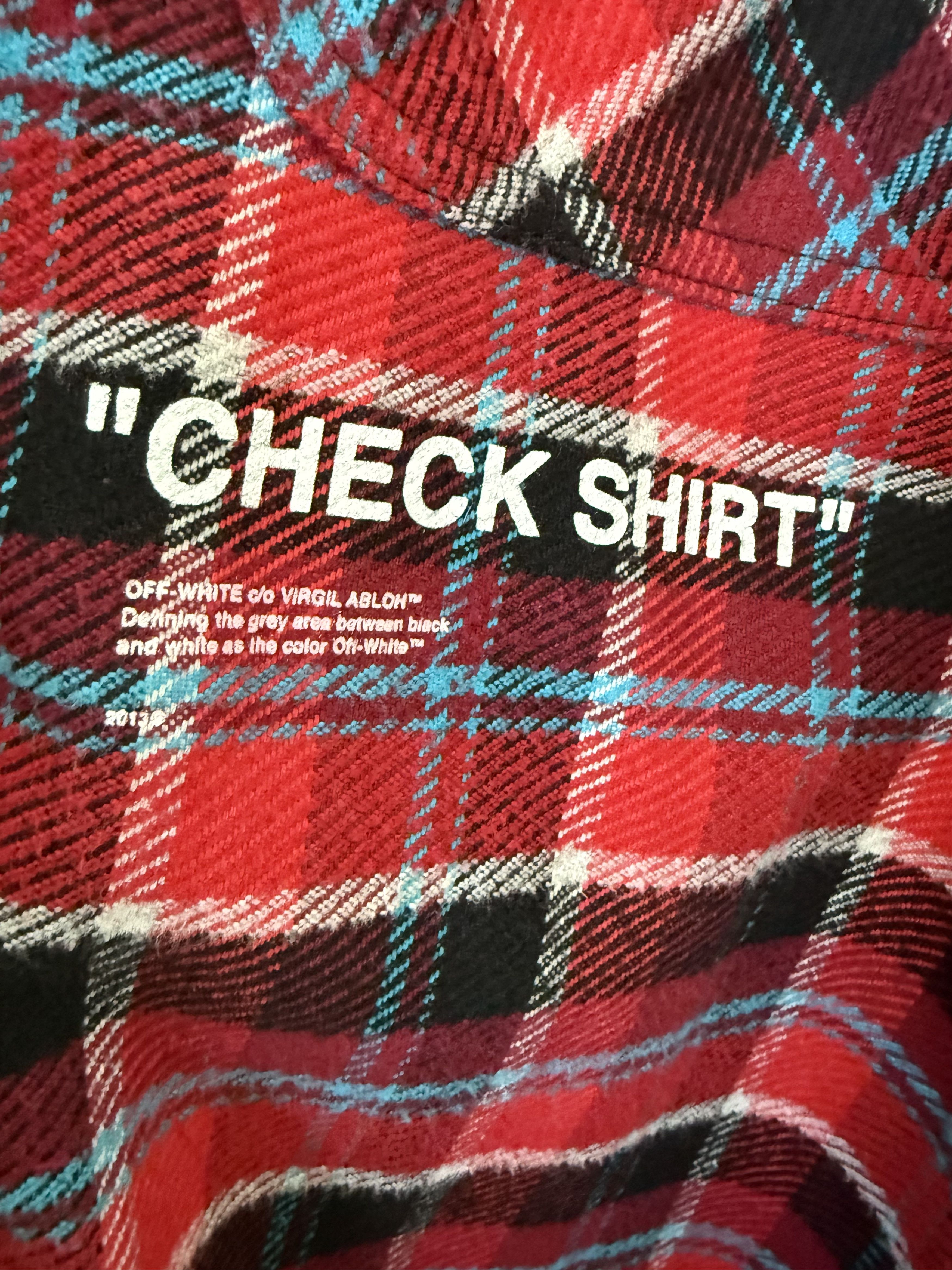 Off-White Off White Check Shirt Flannel Size US M / EU 48-50 / 2 - 4 Thumbnail
