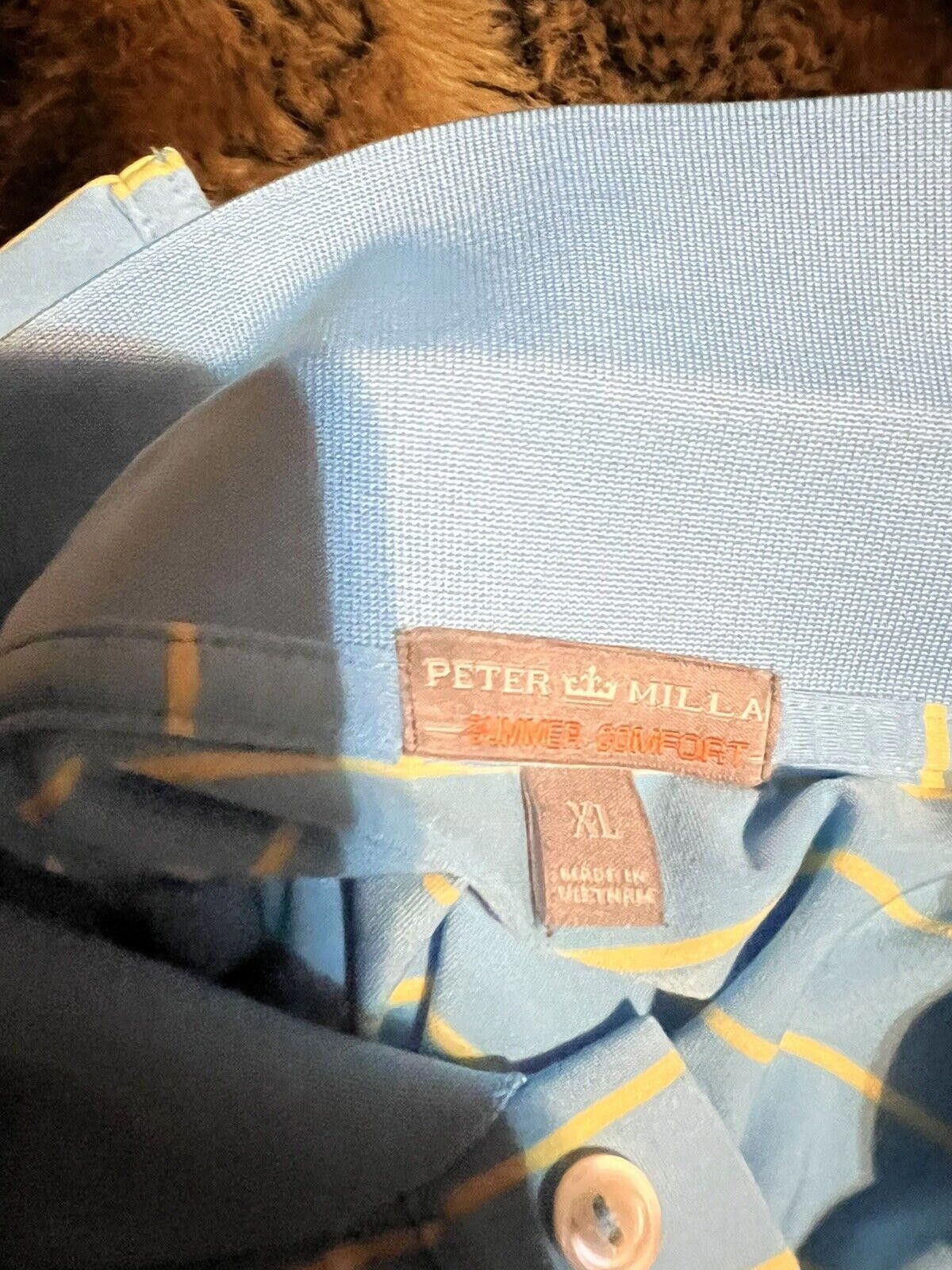 Peter Millar Peter Millar Summer Polo Shirt - XL - Light Blue Striped Size US XL / EU 56 / 4 - 3 Thumbnail