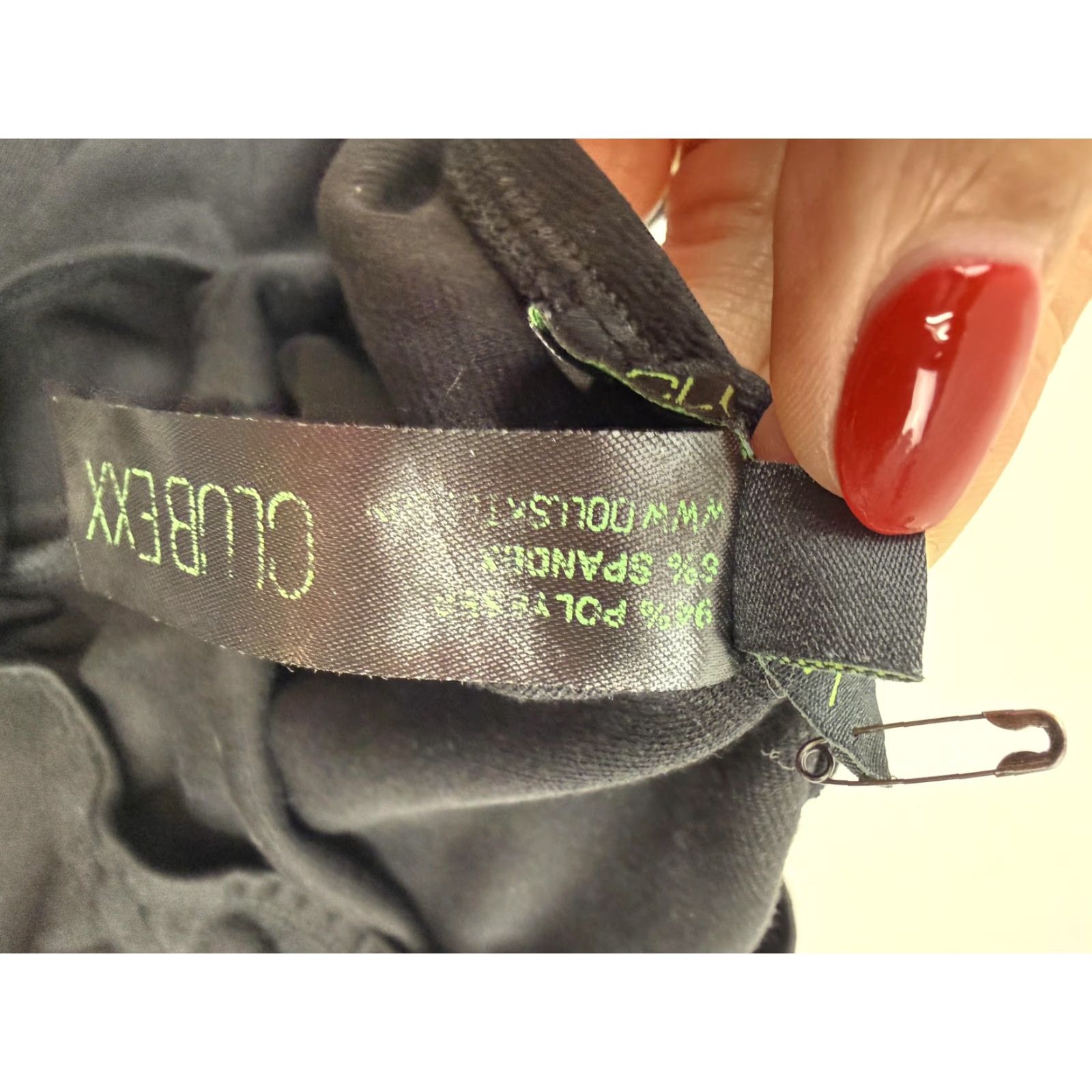 Vintage CLUBEXX Pants Womens L Black Cutout Side Strap Jegging Straight Party Clubwear Size 36" / US 14 / IT 50 - 7 Thumbnail