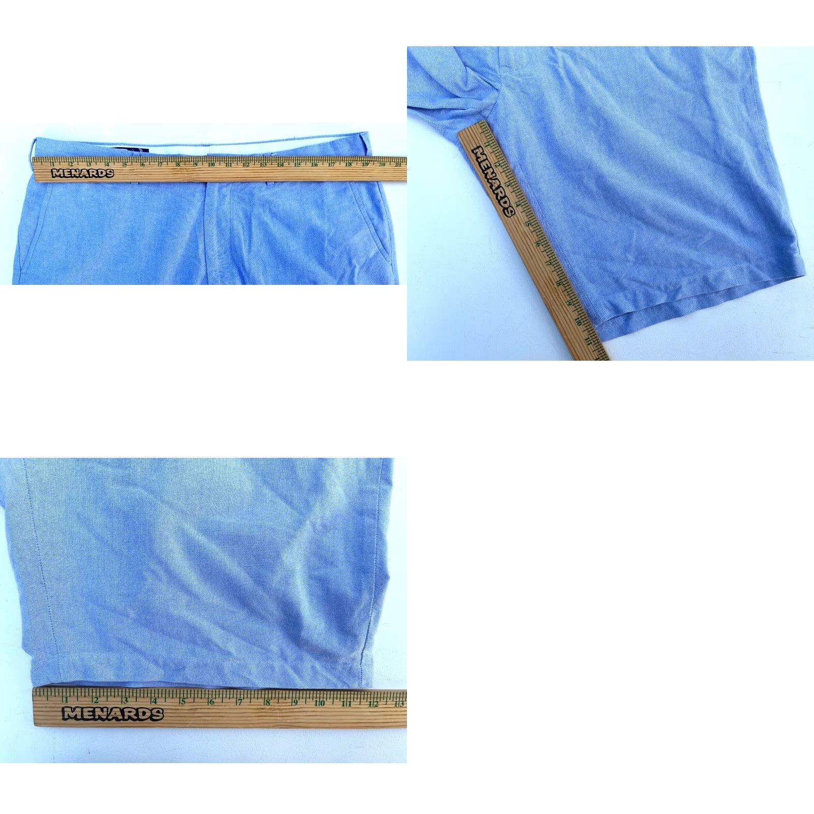 Polo Ralph Lauren VINTAGE Polo Ralph Lauren Men's Preston Short Chino 38 Blue 90s Preppy 10.5 Inseam Mens Size US M / EU 48-50 / 2 - 8 Thumbnail