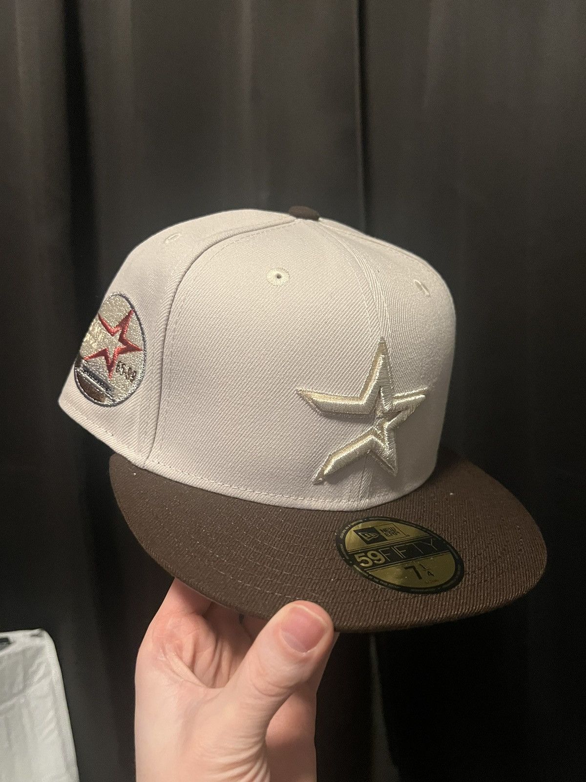 image of Hat Club x New Era Hatclub 7 1/4 Astros in Brown, Men's