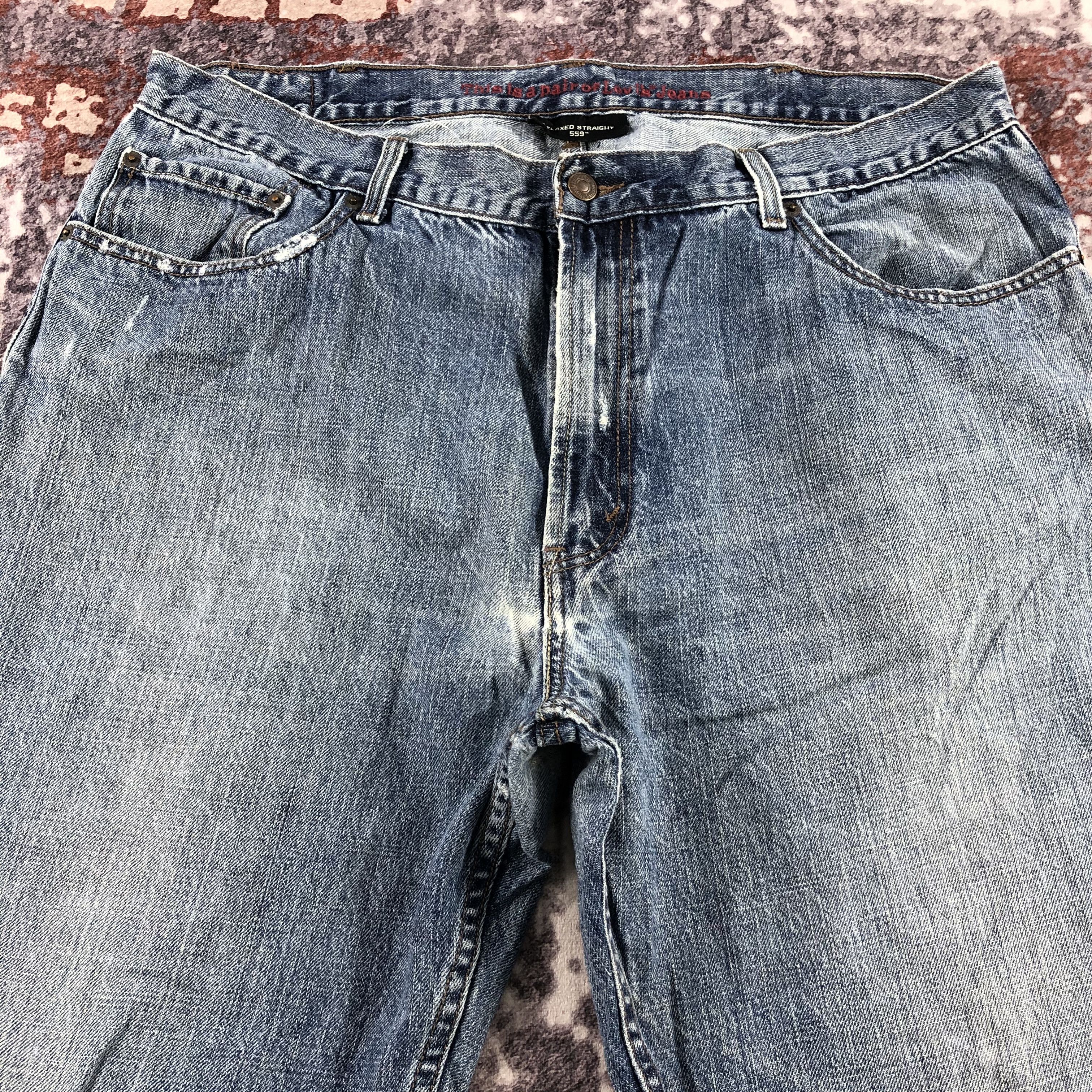 Levi's × Vintage Vintage 90s Blue Wash Levis 559 Jeans-JM2886 Size US 39 - 3 Thumbnail