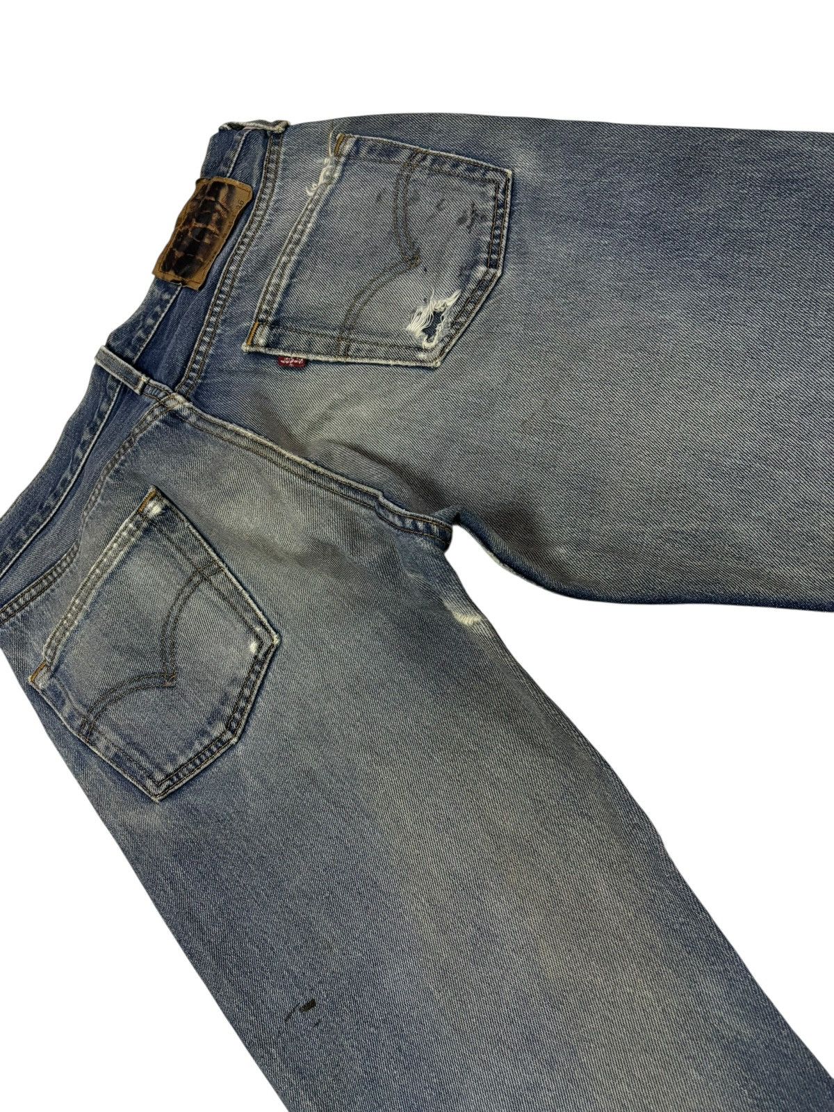 Levi's Vtg 90s Levis 501 Distressed Jeans Size US 30 / EU 46 - 7 Thumbnail