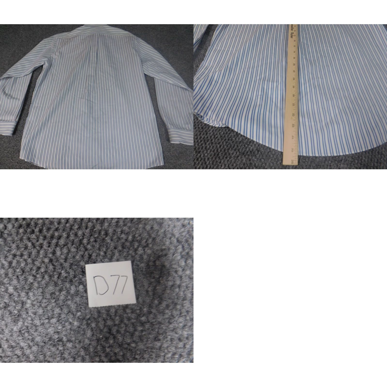 Brooks Brothers Brooks Brothers Mens Shirt 16.5 Blue Striped Button Up Classic Casual Dress Shirt Regular Long Sleeve Mens Size US XL / EU 56 / 4 - 8 Thumbnail
