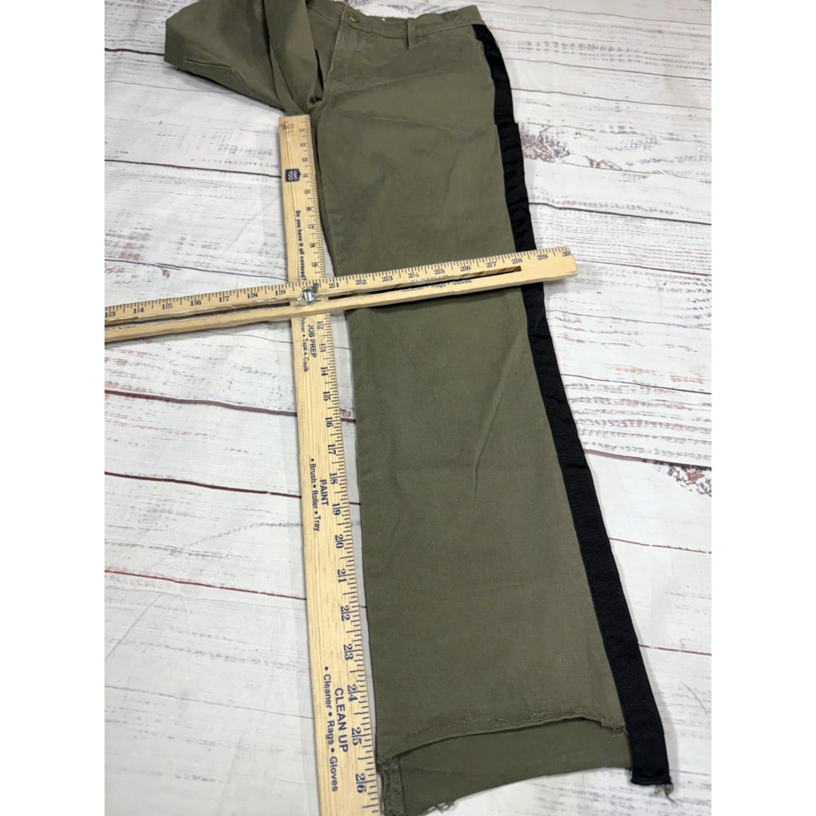 Frame FRAME Jeans London-Los Angeles Green Le Hight Straight Cotton Womens Sz 29 Denim Fashion 90s? Size 29" - 4 Thumbnail