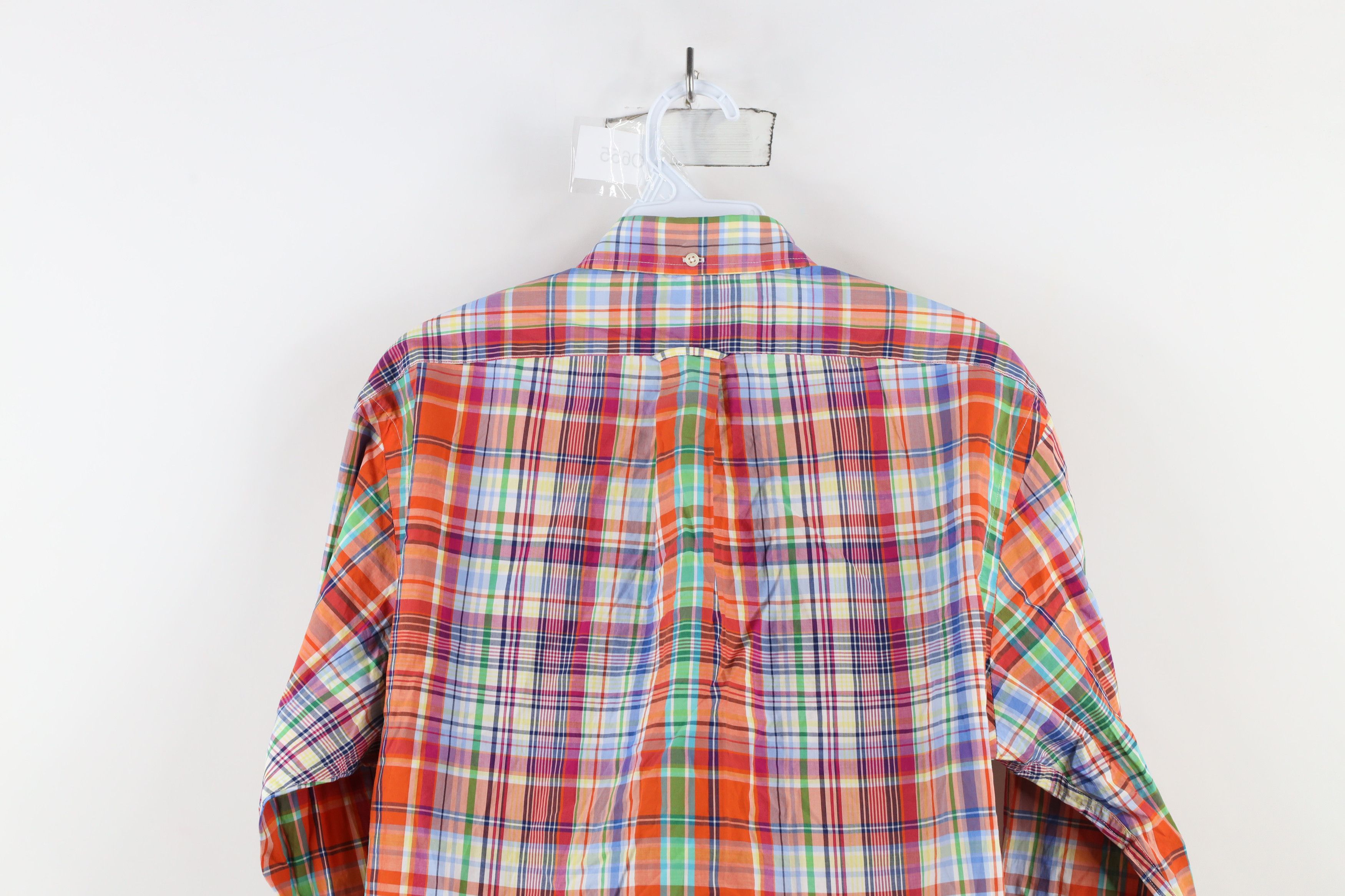 Ralph Lauren × Vintage Vintage 90s Ralph Lauren Madras Rainbow Button Down Shirt Size US M / EU 48-50 / 2 - 11 Thumbnail