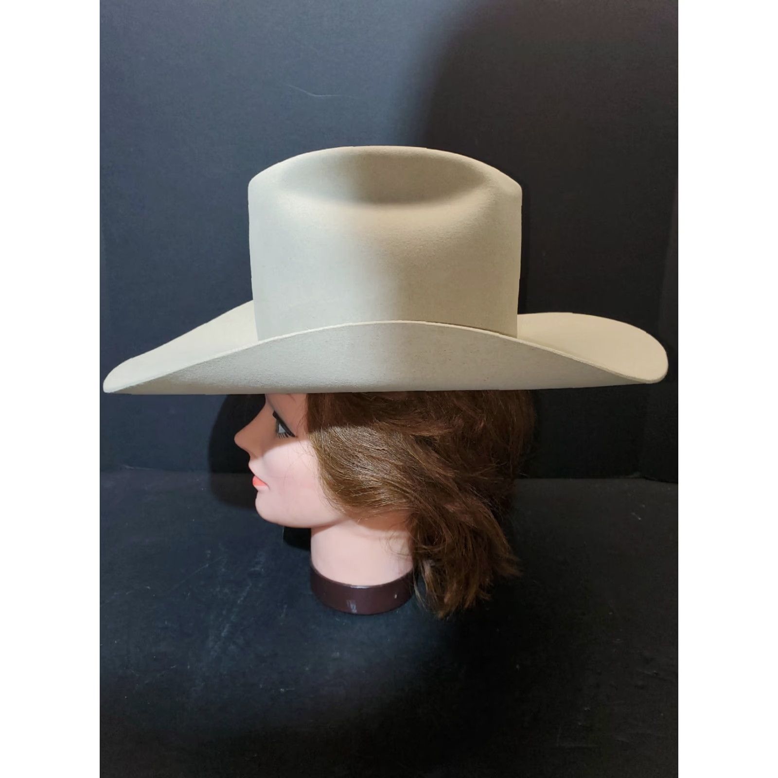 Vintage VINTAGE Resistol Cowboy Hat 3X Beaver Long Oval Ivory Size 6 5/8 Men's Western Size ONE SIZE - 4 Thumbnail