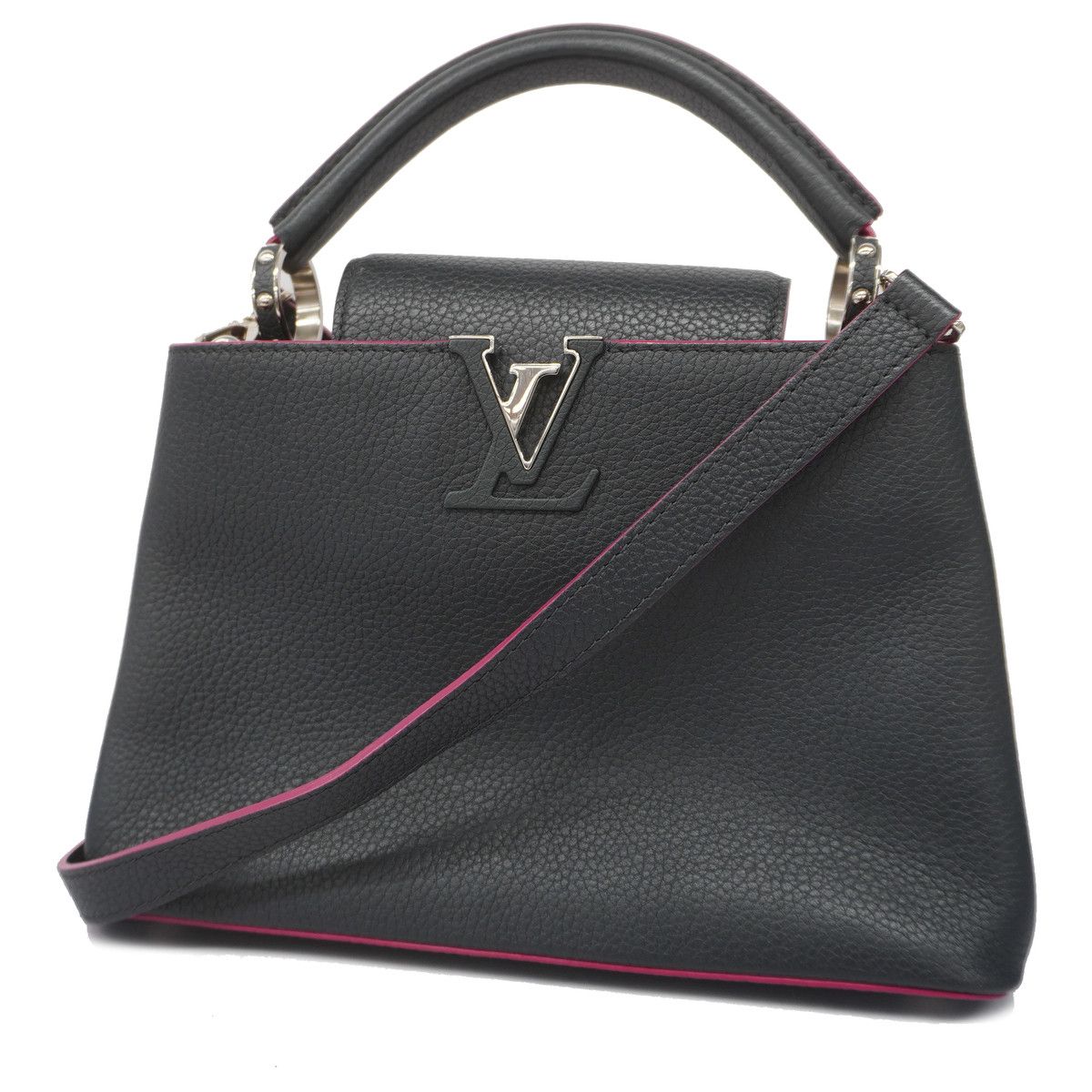 Louis Vuitton Taurillon Capucines BB Noir Black