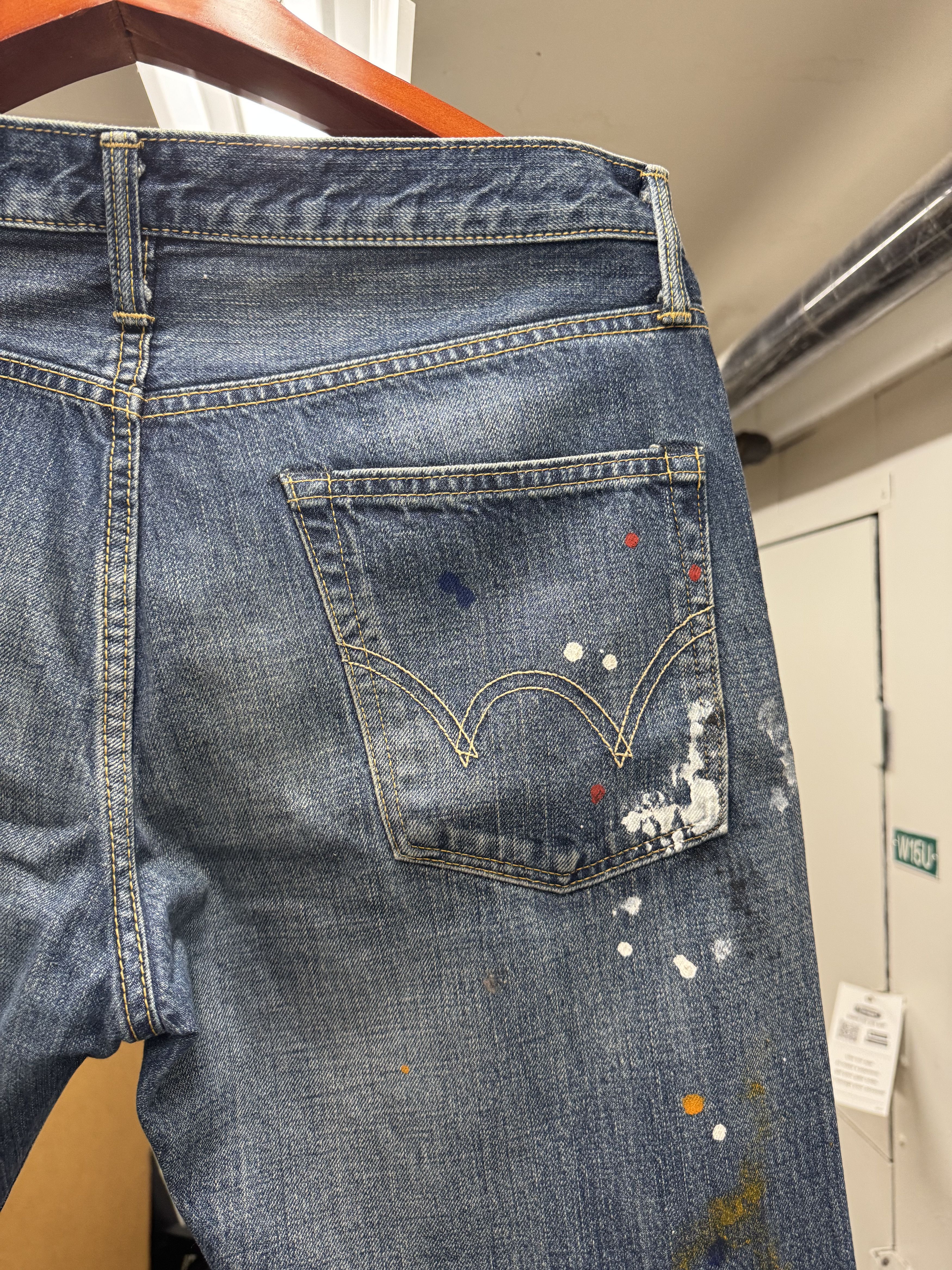 Edwin Edwin Denim Paint Splatter Distressed Jeans Made in Japan Size US 30 / EU 46 - 4 Thumbnail