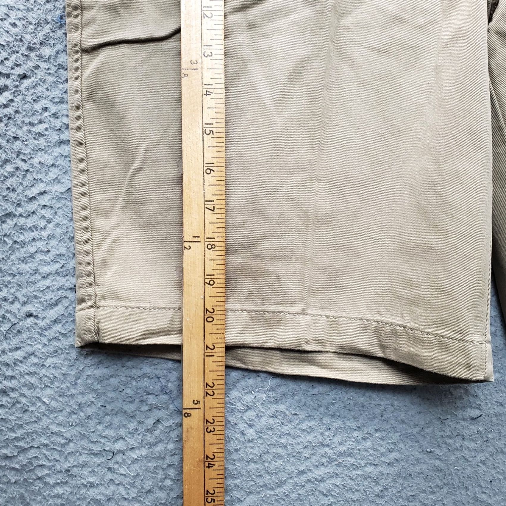 Arrow Arrow Mens Khakis Shorts 34W Brown Classic Chino Casual 100% Cotton Flat Front Pocket Mens Size 34 Brown Charcoal Wash Vintage: No Size US 34 / EU 50 - 4 Thumbnail