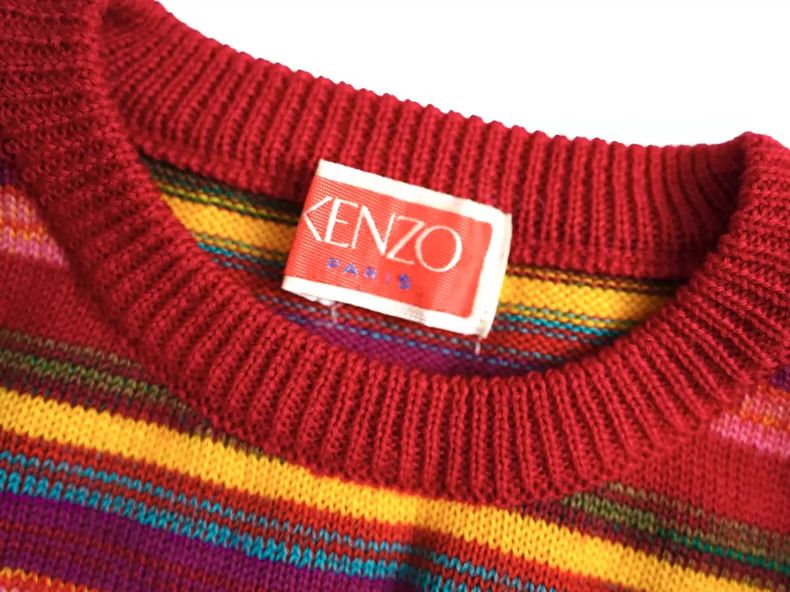 Kenzo KENZO Go out in a rainbow striped knit sweater Size M / US 6-8 / IT 42-44 - 7 Thumbnail