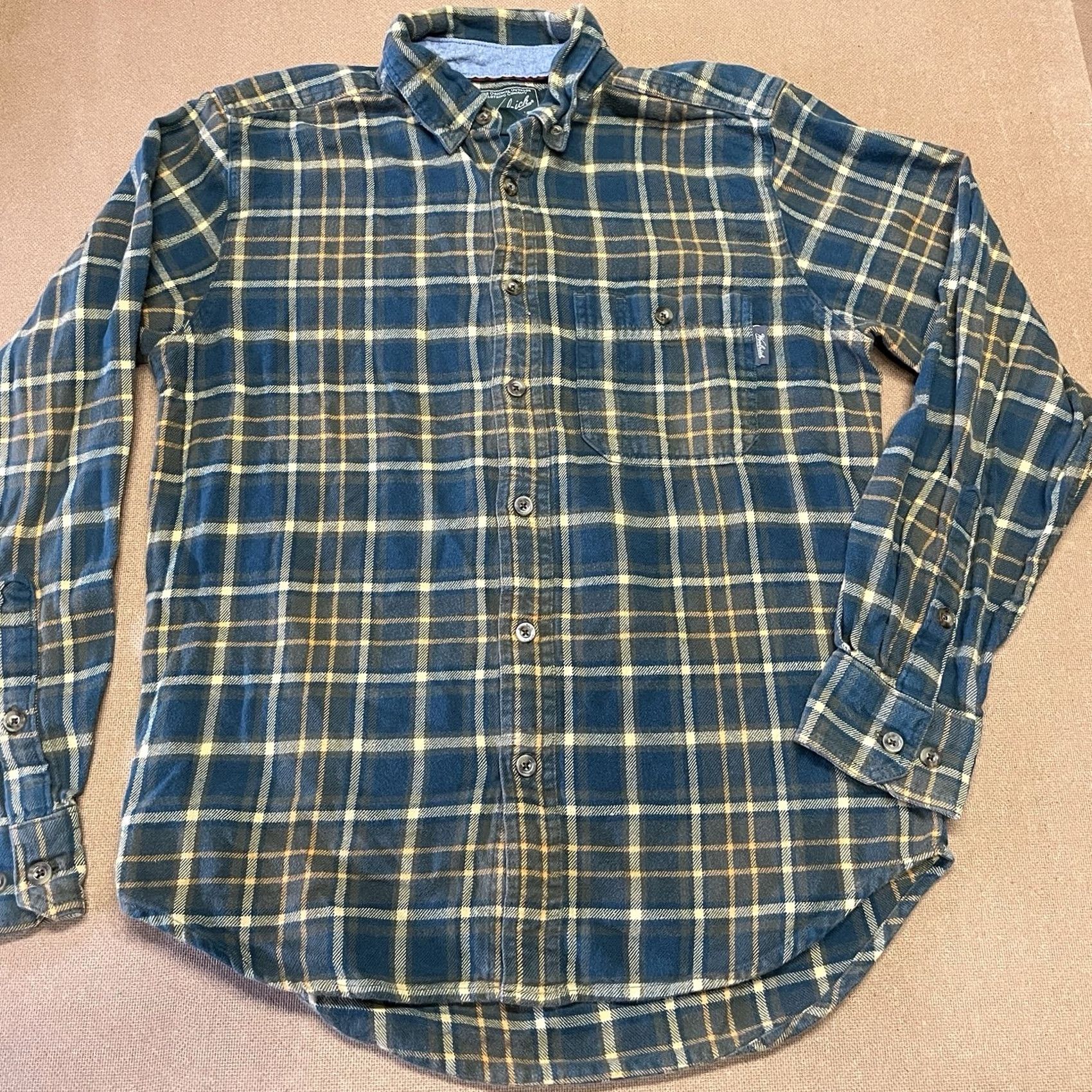 Vintage Woolrich Shirt Casual Button-Down Plaid Pocket Green Yellow 100% Cotton Mens Small Adult Regular Woolrich Shirt Men XS-XL Size US S / EU 44-46 / 1 - 2 Thumbnail