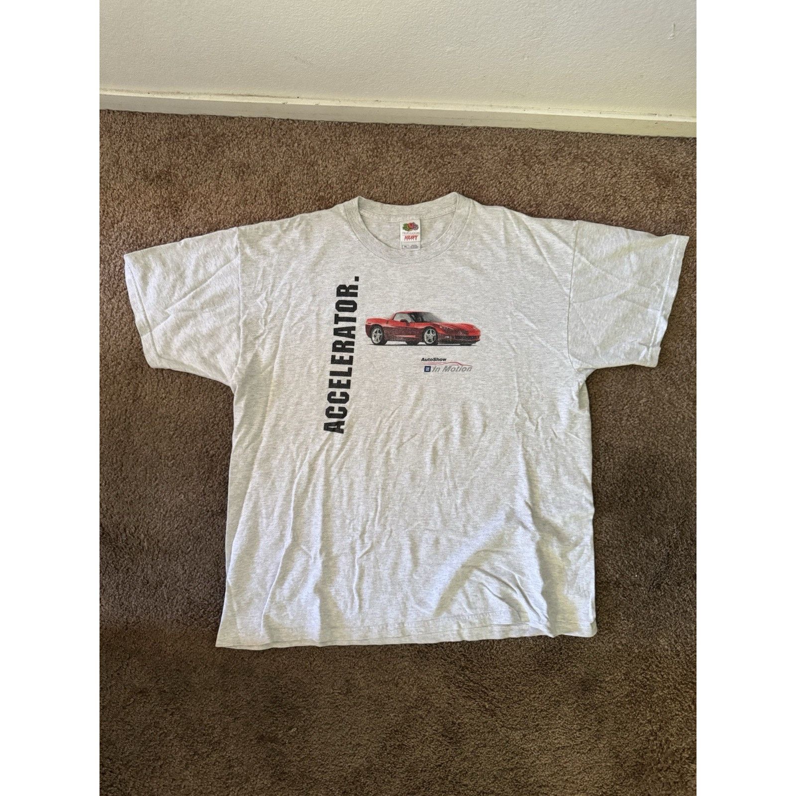 Fruit Of The Loom Vtg Corvette Hummer GM General Motors T-shirt XL Y2K Size US XL / EU 56 / 4 - 1 Thumbnail