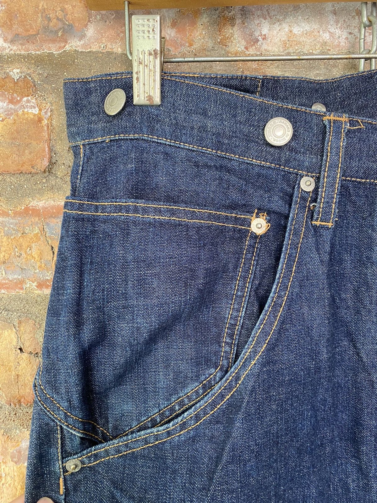 CABANE de ZUCCa × Issey Miyake × Japanese Brand Vtg Zucca by Issey Drop crotch Red selvedge ligth pants Size US 32 / EU 48 - 8 Thumbnail