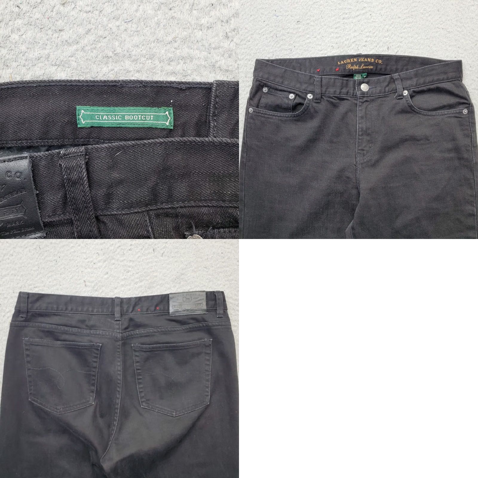 Denime Lauren Jeans Co. Ralph Lauren Bootcut Jeans Womens Size 10P Black Denim Classic Fit Size 32" / US 10 / IT 46 - 8 Thumbnail