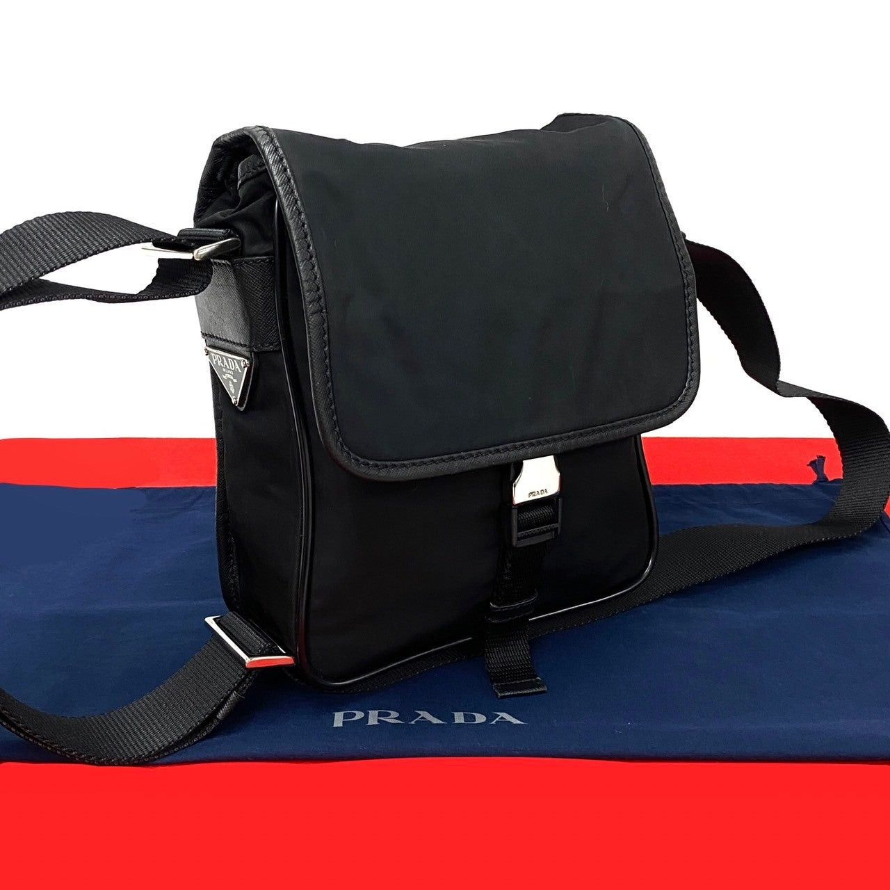Prada Prada Shoulder Bag Black Nylon Size ONE SIZE - 1 Thumbnail