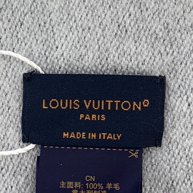 Louis Vuitton Louis Vuitton Black logo presbyopic full print wool fringe Size ONE SIZE - 6 Thumbnail
