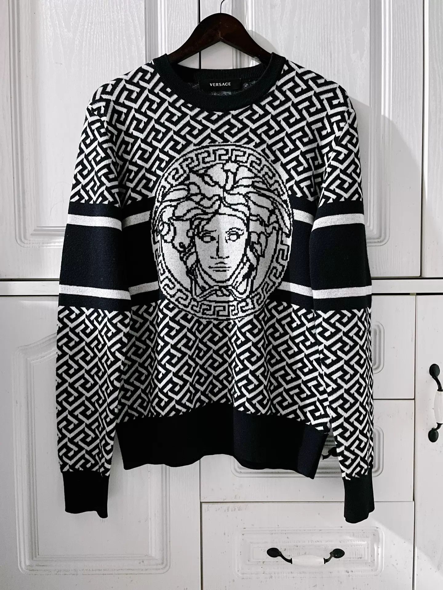 Versace Versace Milan Runway Wool Knit Sweater 48 Limited Size US M / EU 48-50 / 2 - 1 Thumbnail