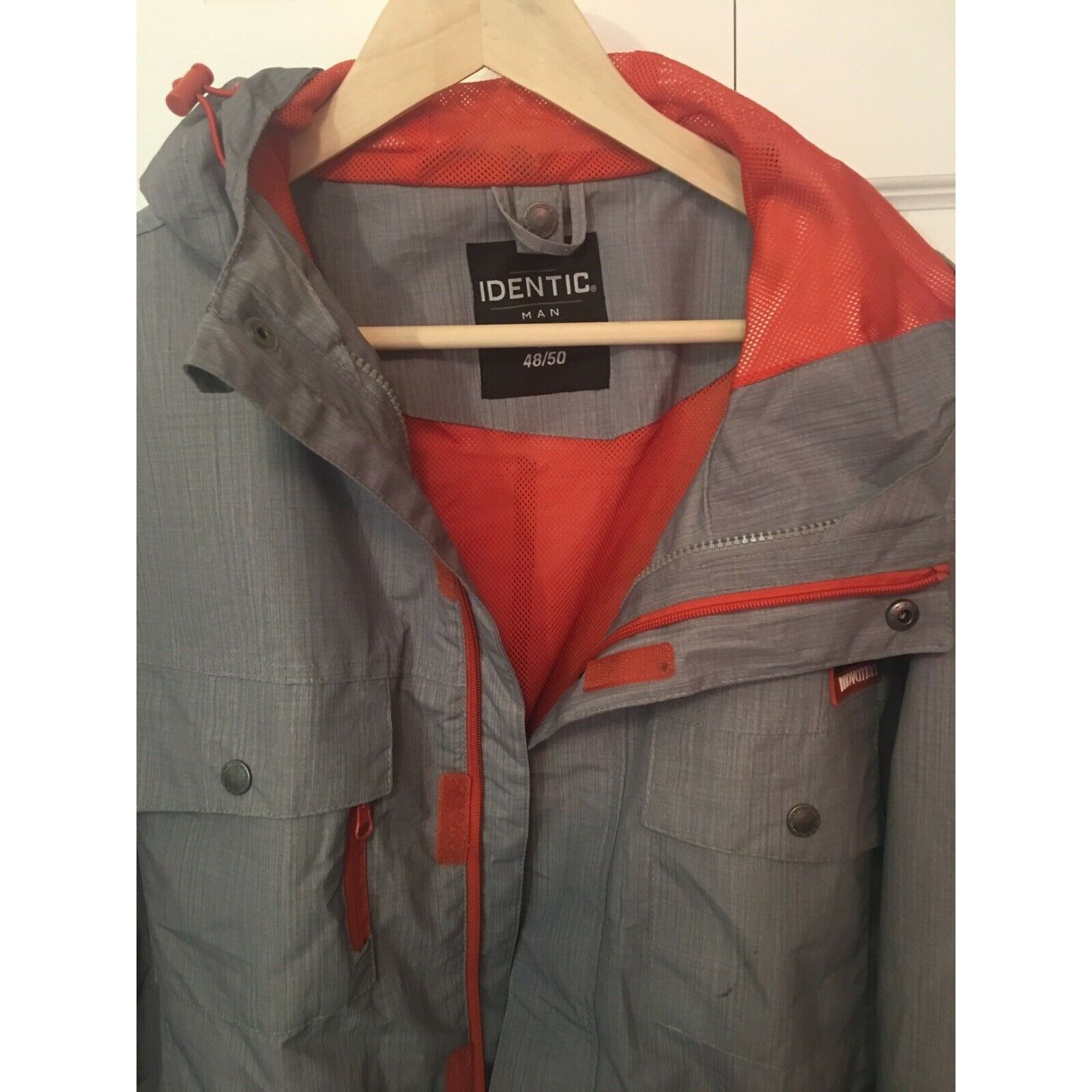 Other Identic Jacket Full Zip Gray Sz M 48/50 Men Hooded Jacket Size US M / EU 48-50 / 2 - 1 Thumbnail
