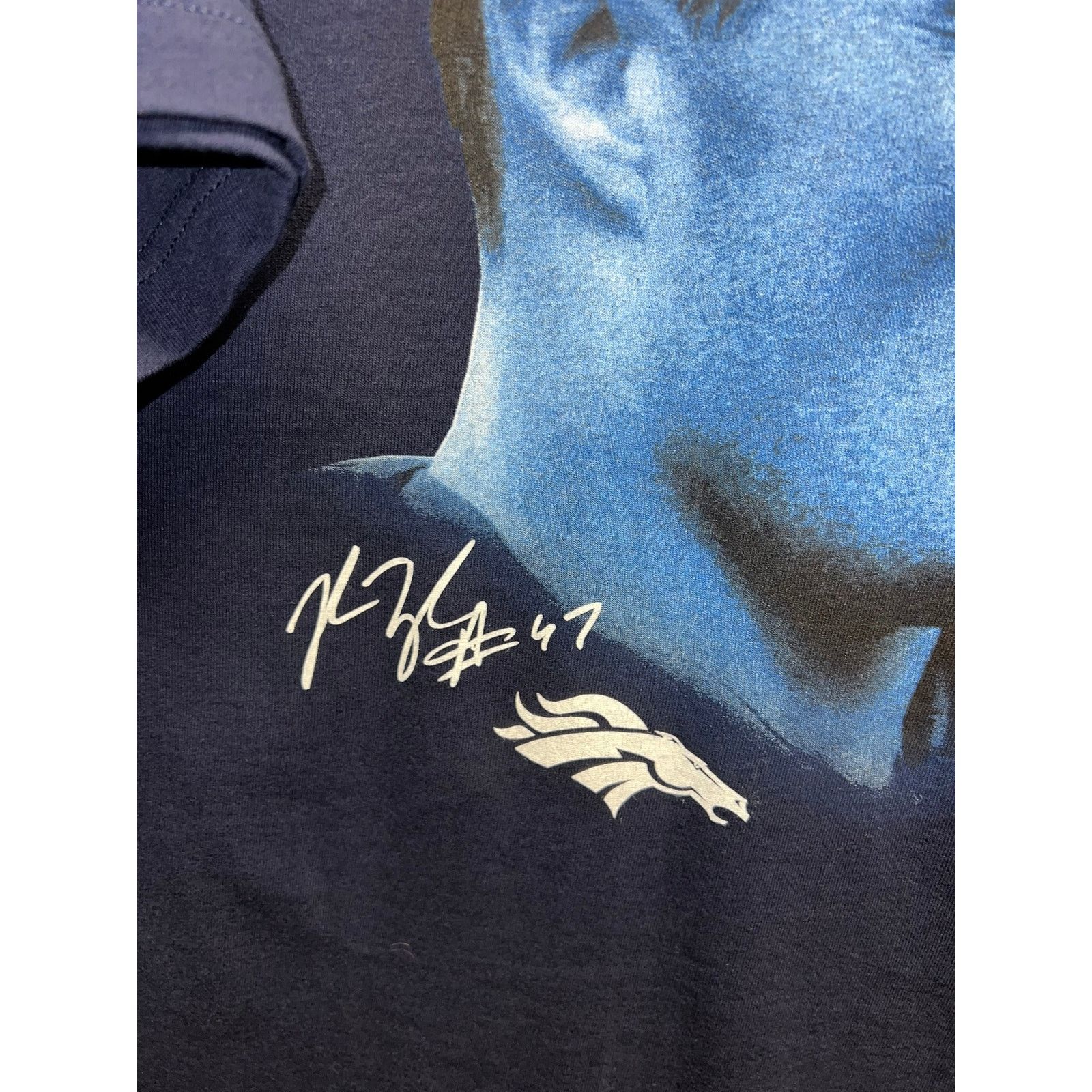 Reebok Denver Broncos Shirt John Lynch NFL Player Graphic Tee Large Size US L / EU 52-54 / 3 - 4 Thumbnail