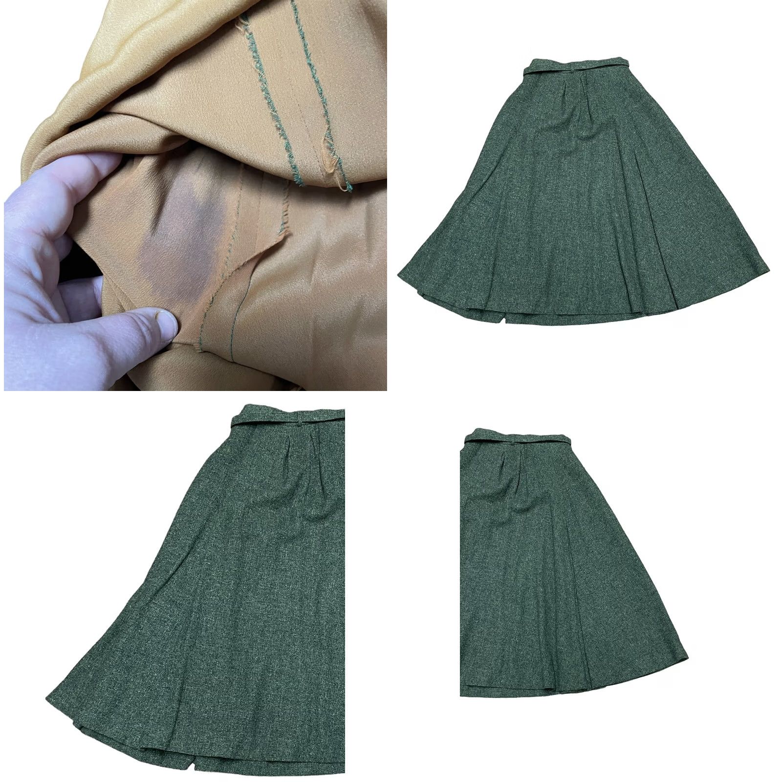 Vintage VINTAGE Peck & Peck Green Maxi Skirt Longline 60s 70s S-M 28” Waist W/Belt Dress Women Womens Size 28" / US 6 / IT 42 - 9 Thumbnail