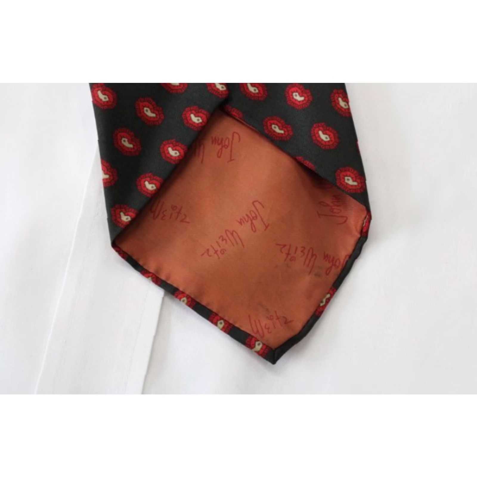 Vintage Vintage Bullock's Necktie Black Silk Paisley 59" 4" Mens Tie USA Classic (57"-60") - 100% Silk - Men - Vintage Special Occasion Size ONE SIZE - 5 Thumbnail