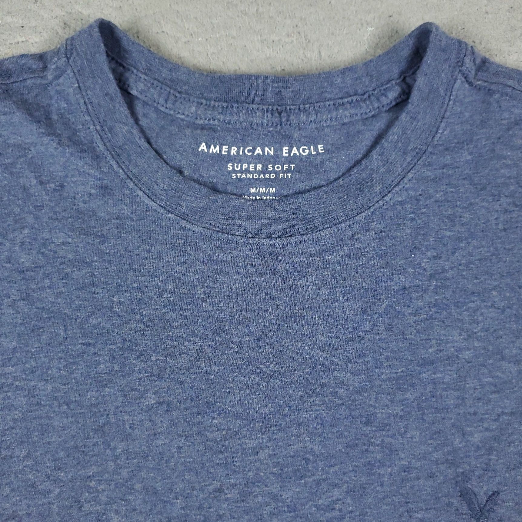 American Eagle Outfitters American Eagle T Shirt Mens Medium Blue Casual Short Sleeve Adult Size US M / EU 48-50 / 2 - 3 Thumbnail