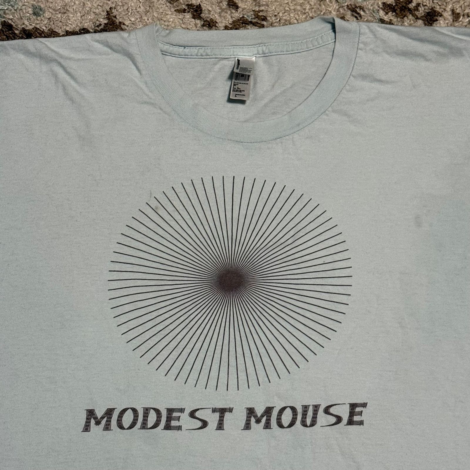 American Apparel Modest Mouse Sunburst Shirt Large Alternative Indie Band Tee Size US L / EU 52-54 / 3 - 1 Thumbnail
