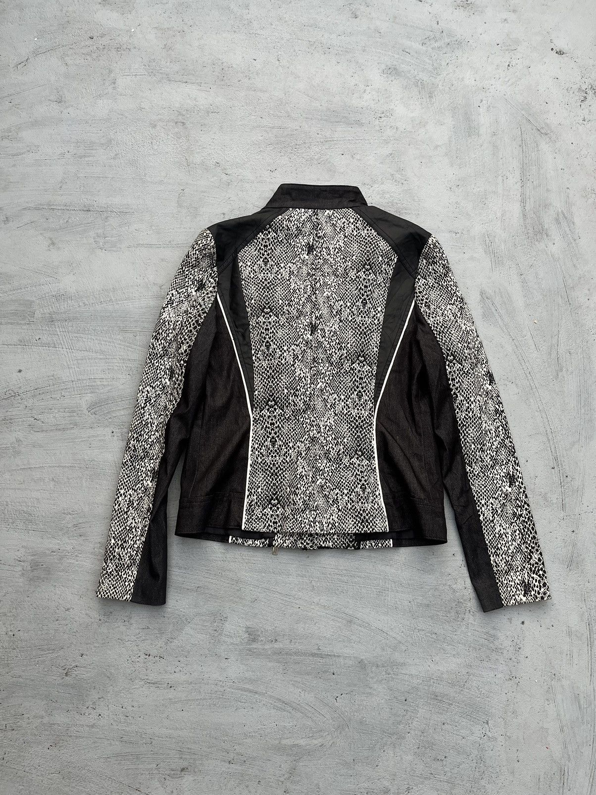 14th Addiction JAPANESE asymmetrical BLU PEPE SNAKE JACKET LEATHER LGB Size US S / EU 44-46 / 1 - 4 Thumbnail