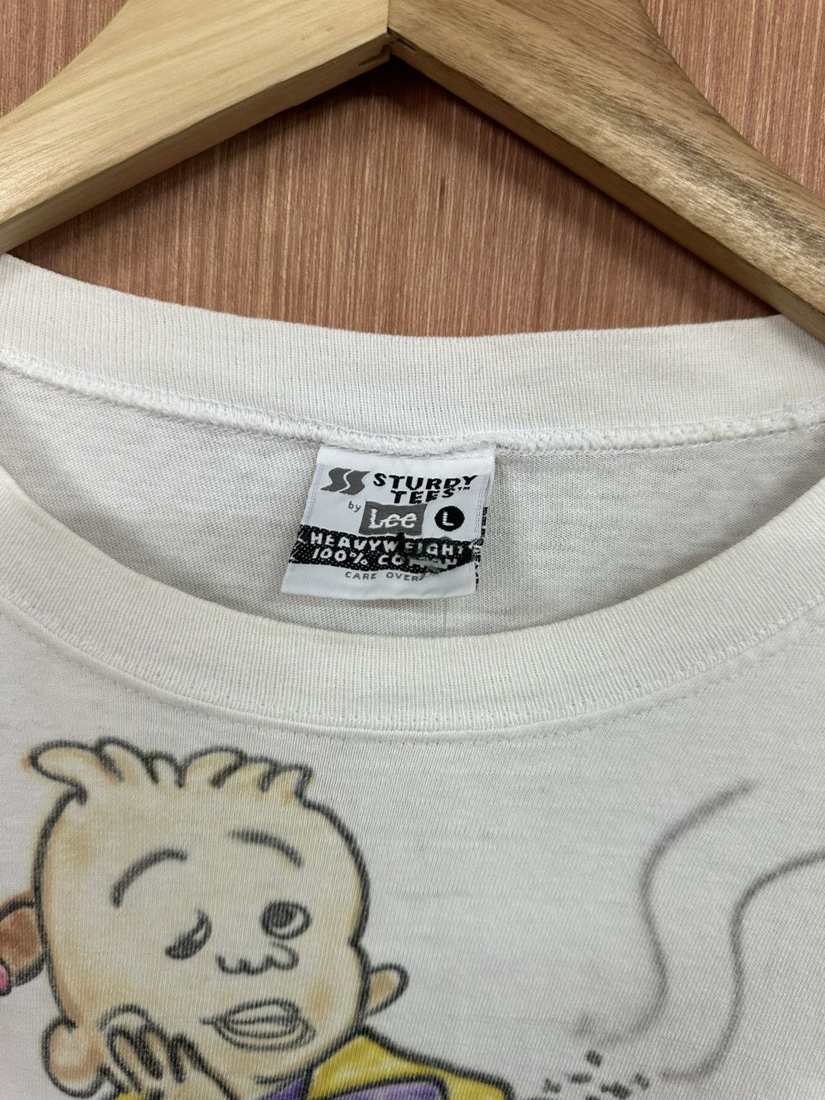 Lee Vintage 90's Cartoon Art by Larue Ooak Distreesed Tees Size US XL / EU 56 / 4 - 5 Thumbnail