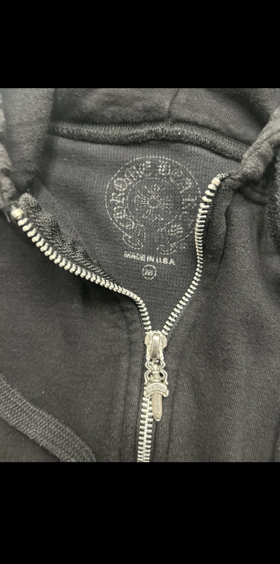 Chrome Hearts Chrome Hearts Vertical Logo Zip Up Hoodie Black Size US M / EU 48-50 / 2 - 4 Thumbnail