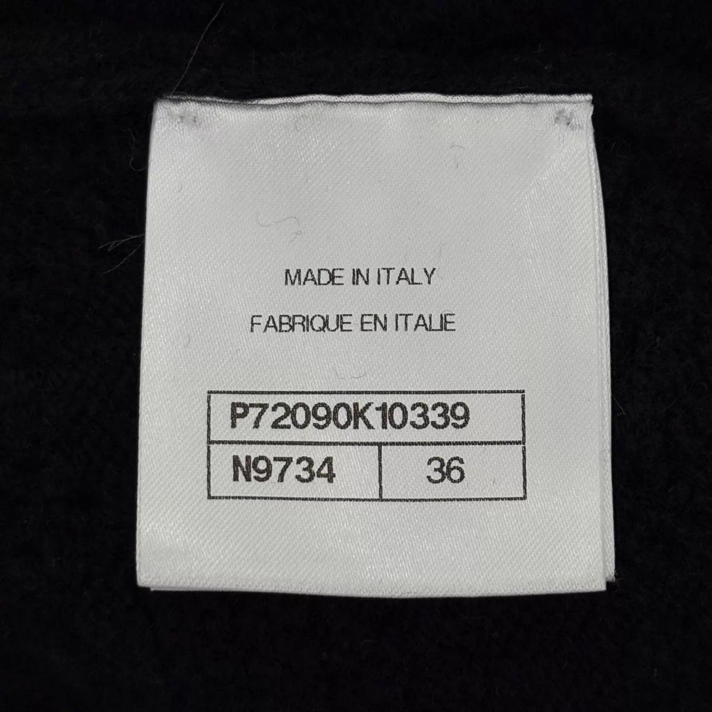Chanel Chanel 22C B&W Panda Crew Cutout Distressed Sweater Women's Size XS / US 0-2 / IT 36-38 - 5 Thumbnail