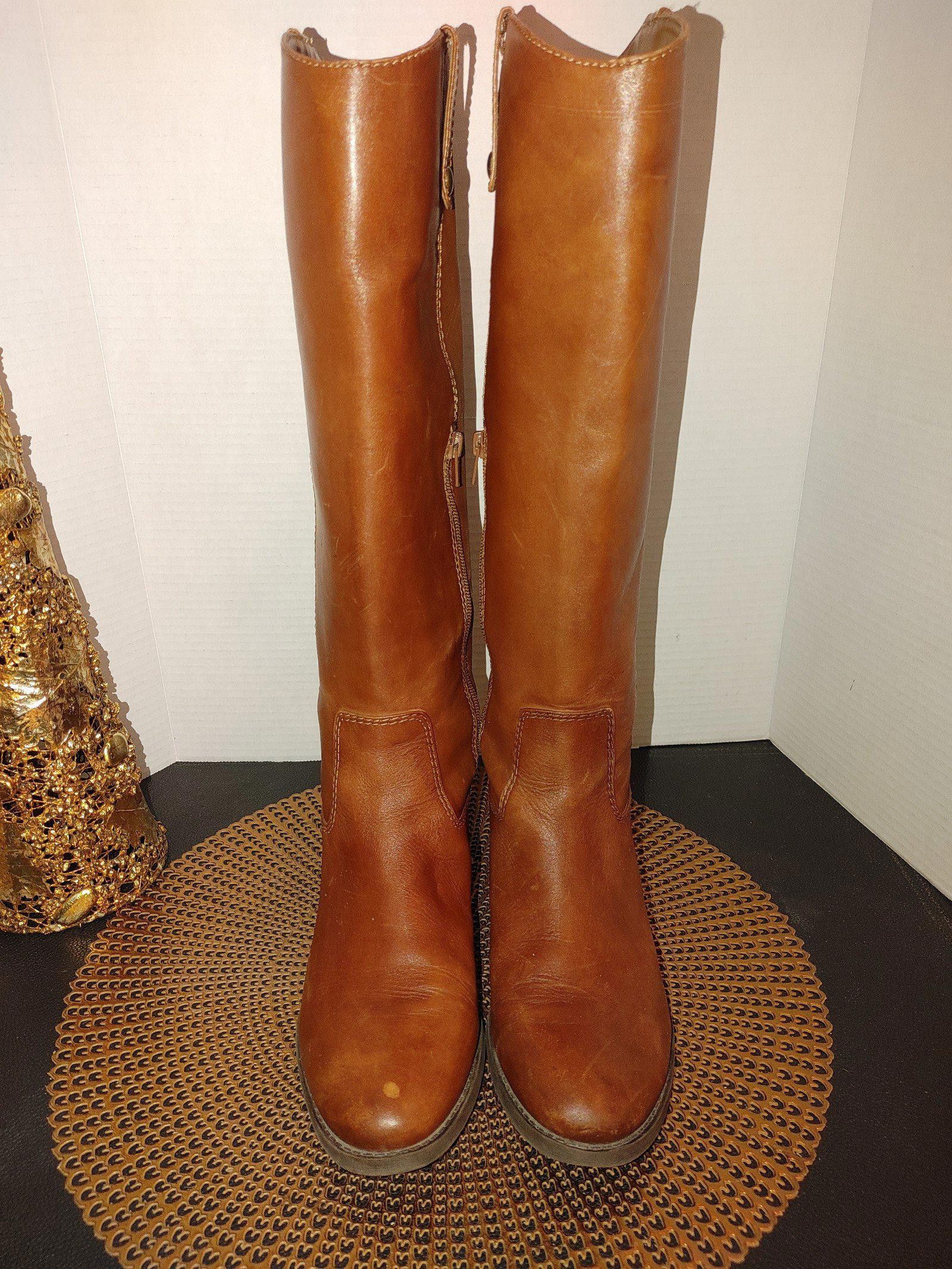 Designer INC Women's Fawne Leather Riding Boots Size 10M Size US 10 / IT 40 - 3 Thumbnail