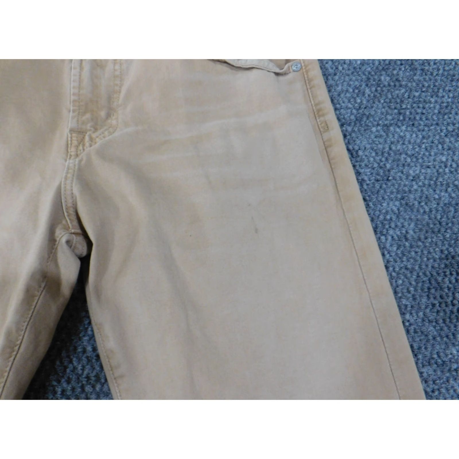 Denime AG Adriano Goldschmied jeans mens 34x34 beige slim straight denim 34 inseam mid rise regular backstage? Size US 34 / EU 50 - 3 Thumbnail