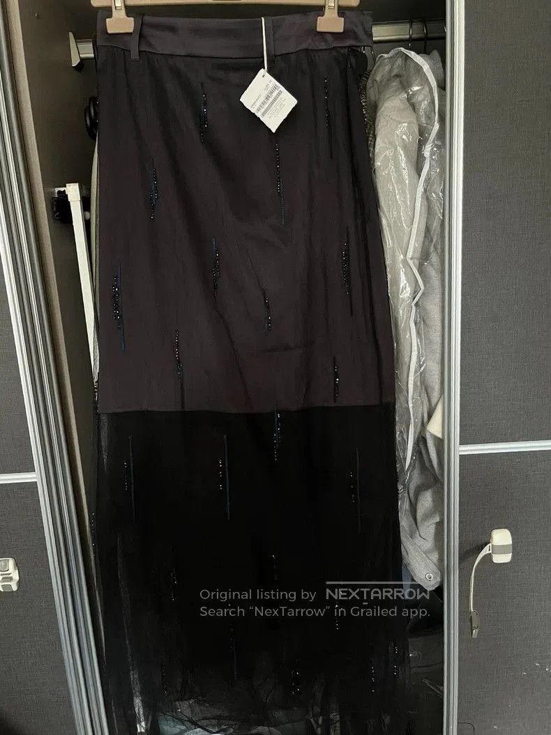 Brunello Cucinelli Brunello Cucinelli Embellished Tulle Skirt. Size US 38 / EU 54 - 1 Thumbnail