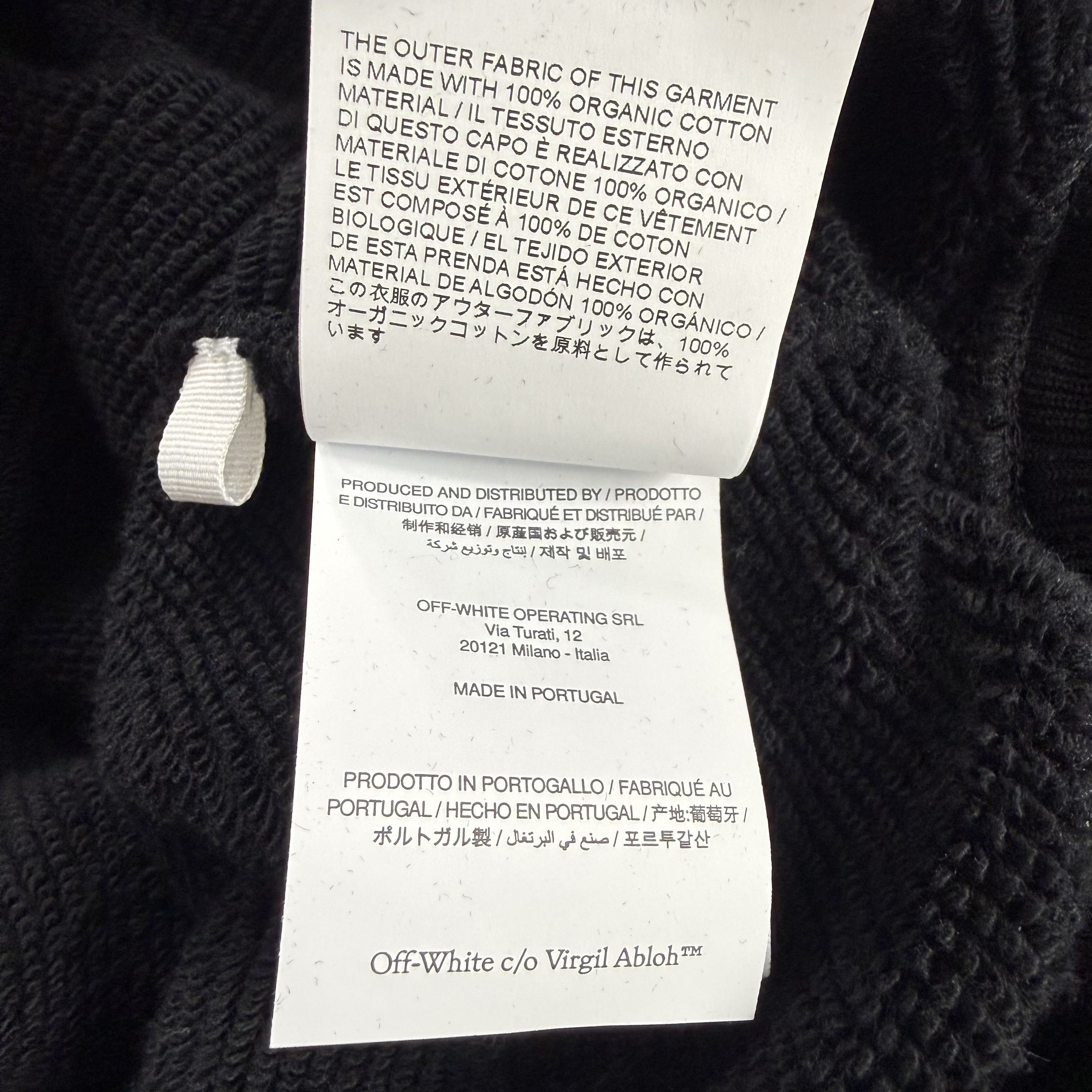 Off-White Off-White Black OFF Logo Organic Cotton Hoodie Mens Large Size US L / EU 52-54 / 3 - 8 Thumbnail