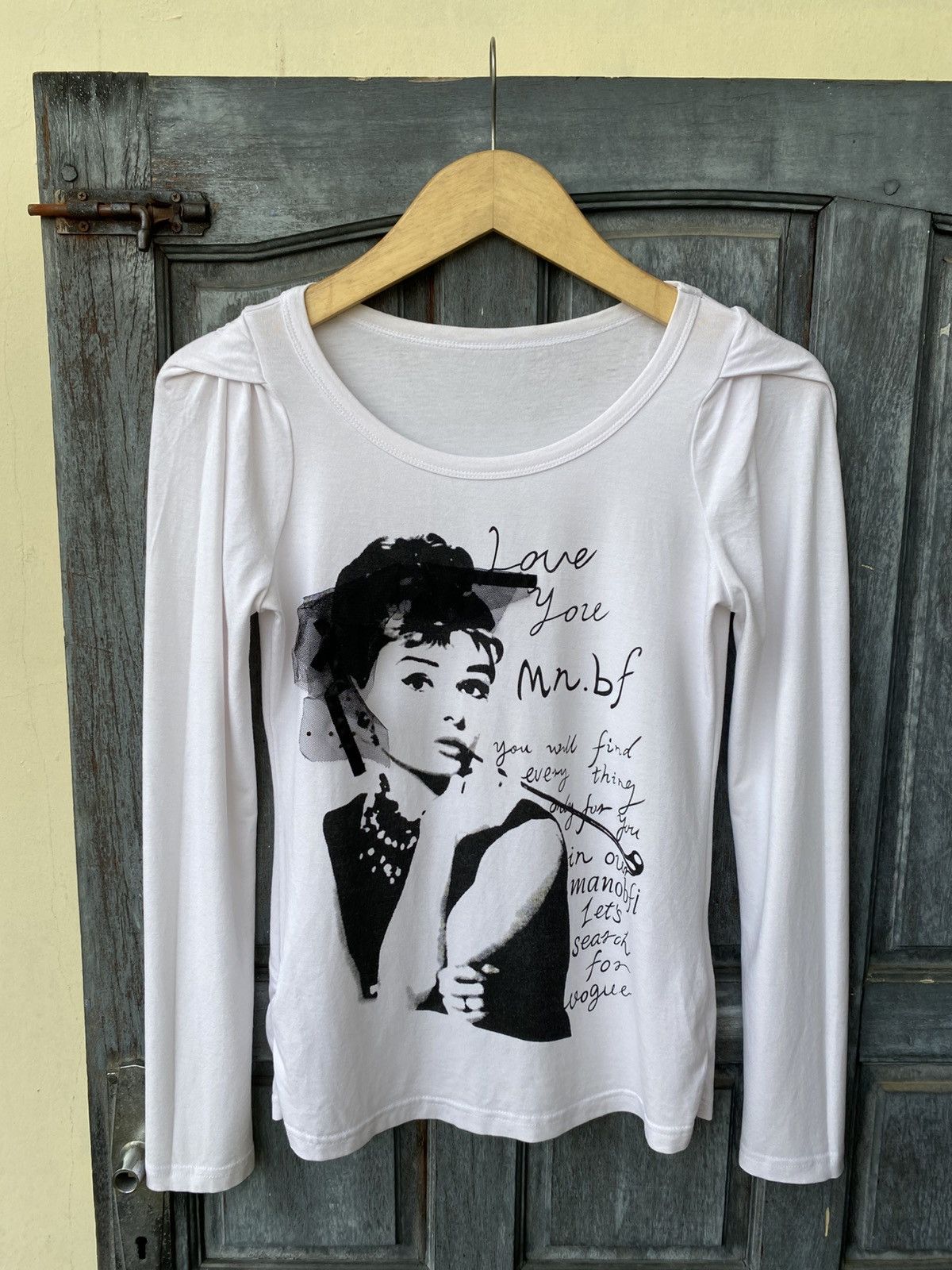 Japanese Brand Mn.bf Audrey Hepburn Retro Movie Classic Hollywood Graphic Size ONE SIZE - 1 Thumbnail