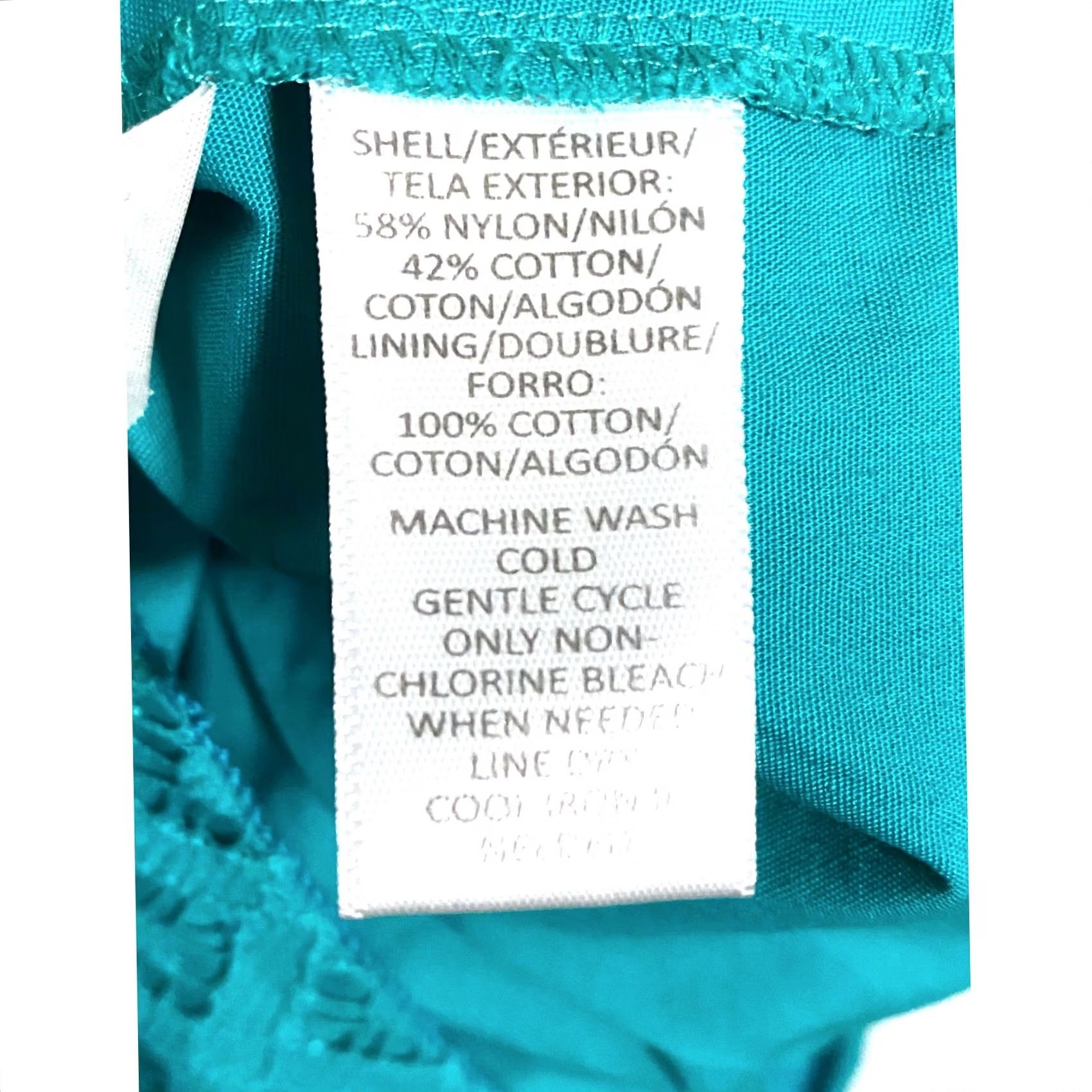 Loft LOFT Floral Pencil Skirt Lace Overlay Teal 6 Lined Knee Length Work Preppy Womens Dressy Career Skirt Size 28" / US 6 / IT 42 - 7 Thumbnail