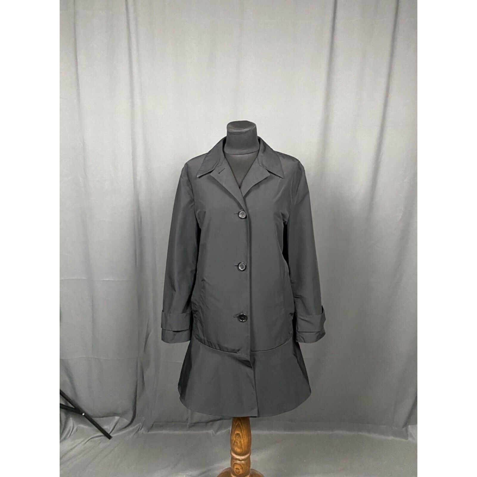 Prada MINT! Prada RECENT Women's Black Long OverCoat Size 38 Size XS / US 0-2 / IT 36-38 - 3 Thumbnail