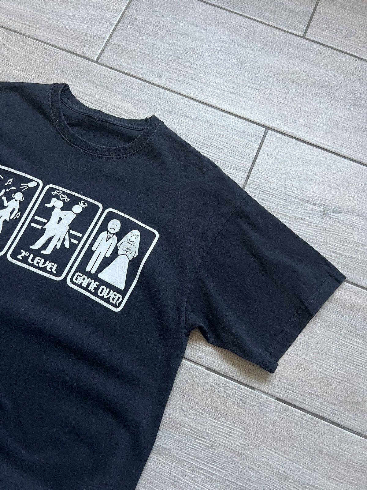 Band Tees Vintage Gamer Levels Tee – Game Over Funny Graphic Shirt Size US S / EU 44-46 / 1 - 9 Thumbnail