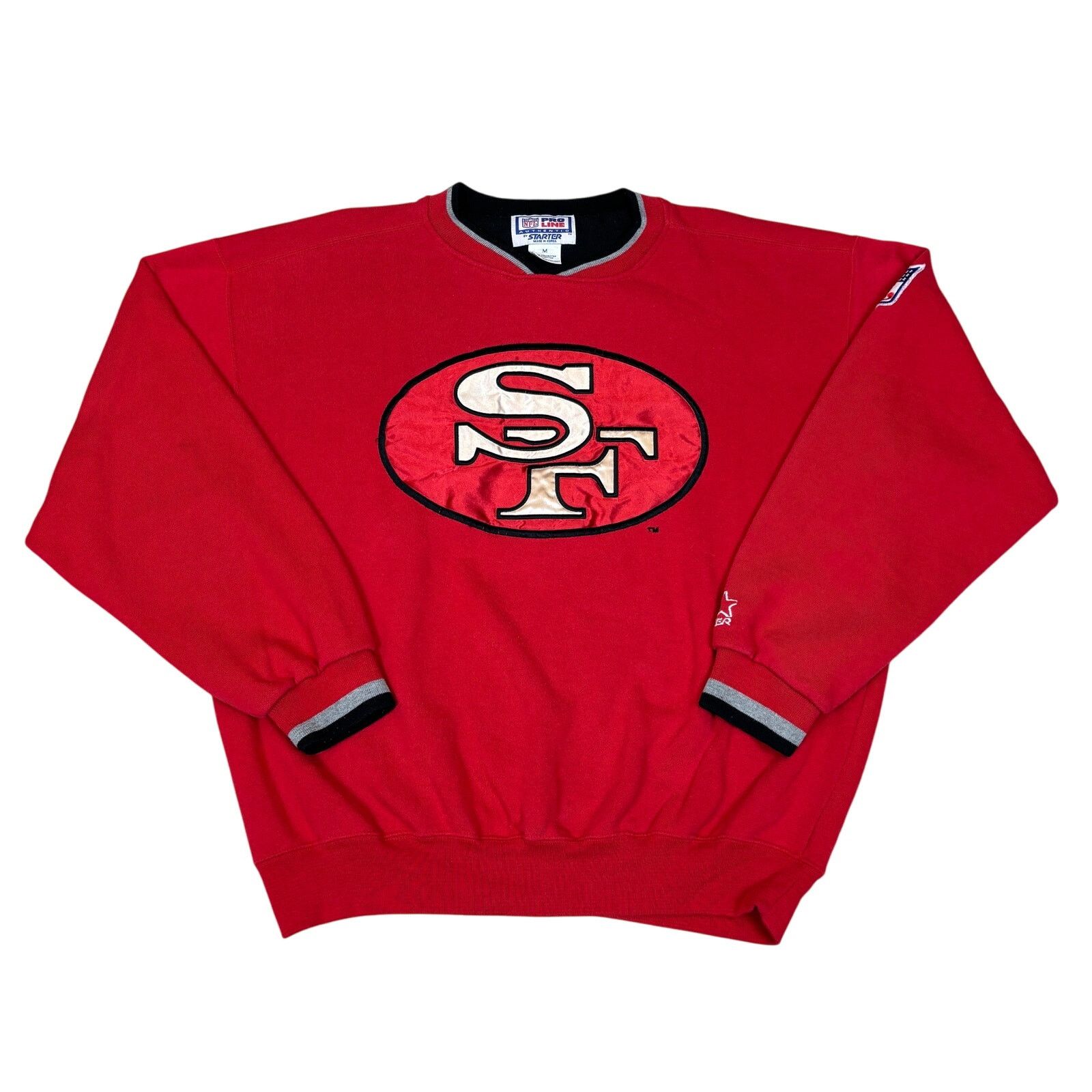 NFL × Starter × Vintage VTG 90s Starter Pro Line San Francisco 49ers Sweatshirt Med Size US M / EU 48-50 / 2 - 1 Thumbnail