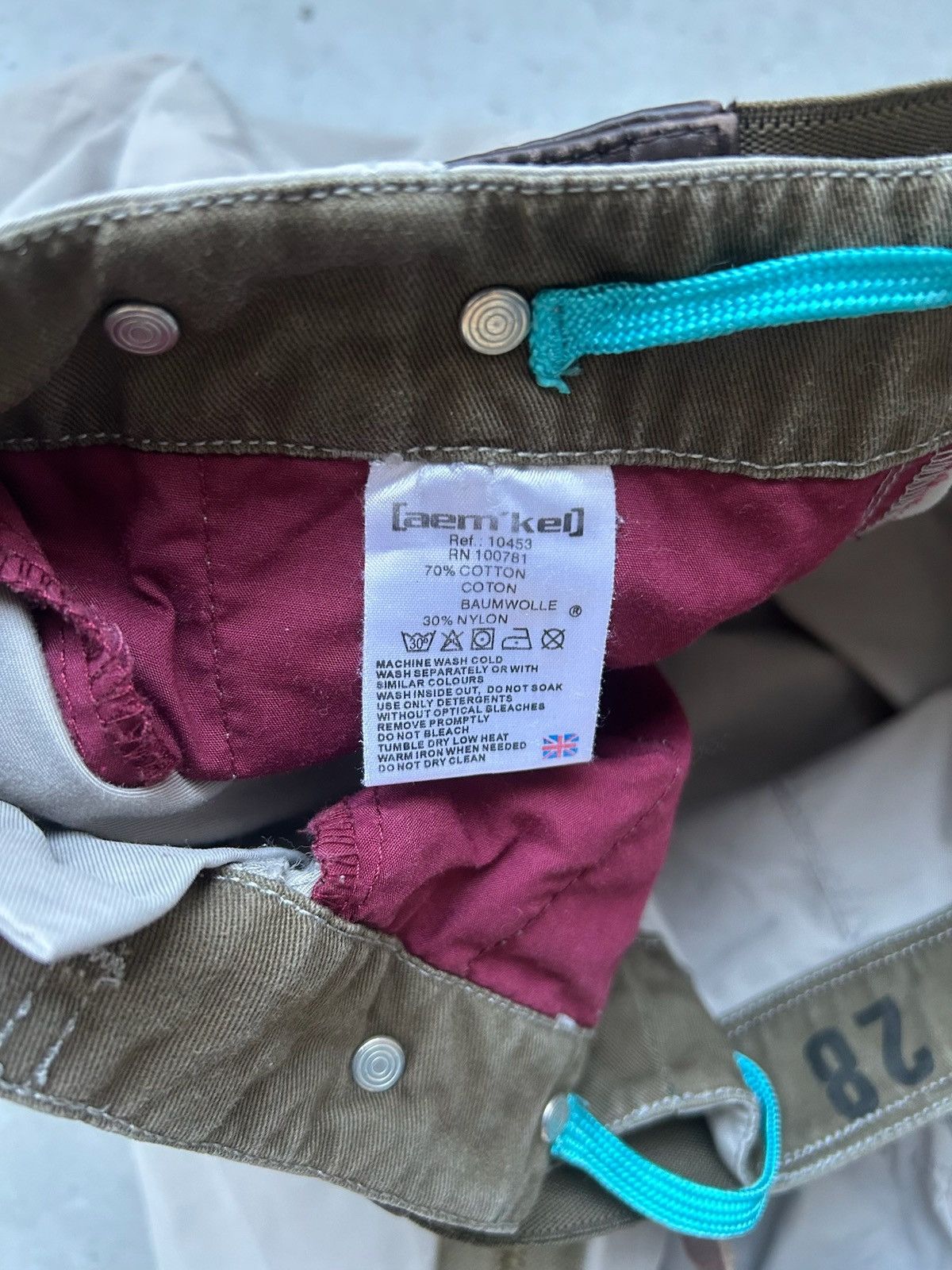 Aem'kei Aem'Kei Olive Side Zip Cotton Utility Pants Size US 28 / EU 44 - 5 Thumbnail