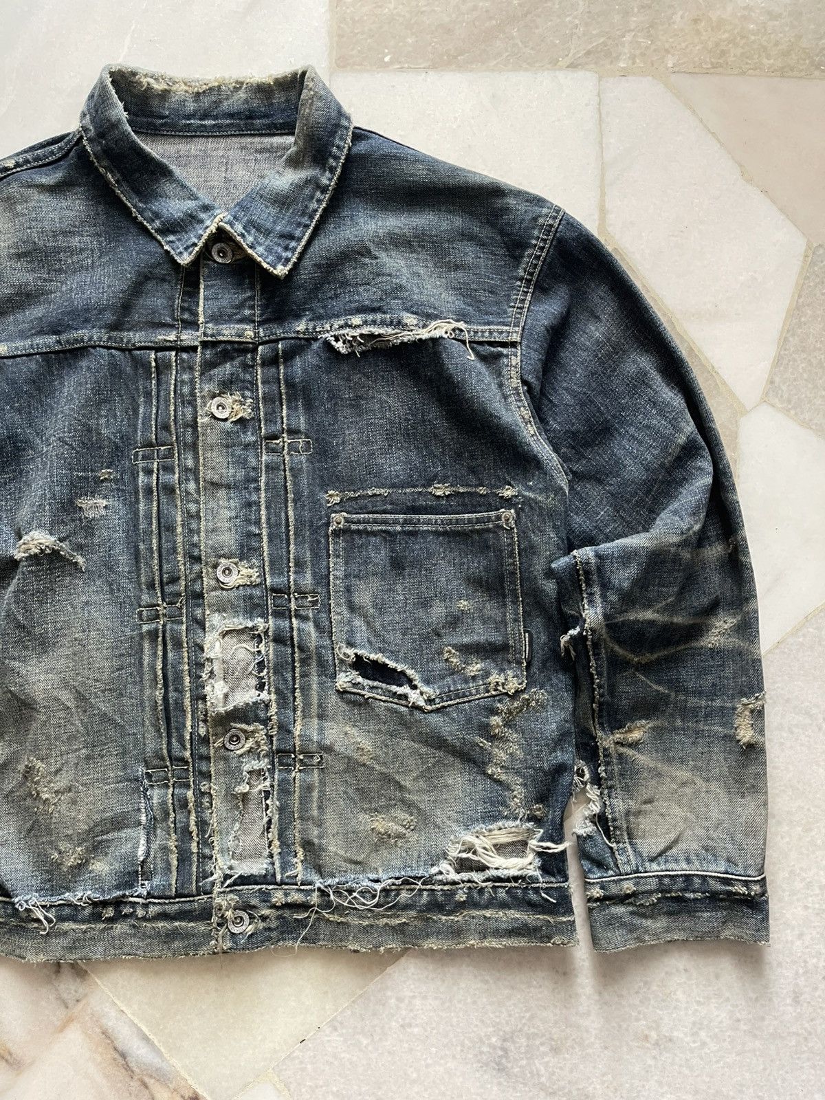 Neighborhood Sample Neighborhood Savage Type-1 Denim Jacket C1 Size US XL / EU 56 / 4 - 14 Thumbnail