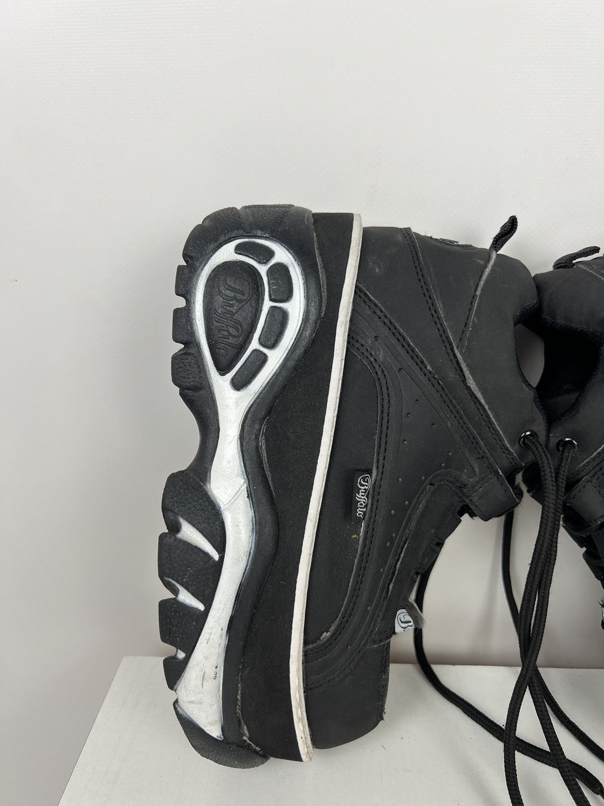 Buffalo London Rare Buffalo High Platform Boot Shoes Black Size 37 Size US 7 / IT 37 - 3 Thumbnail