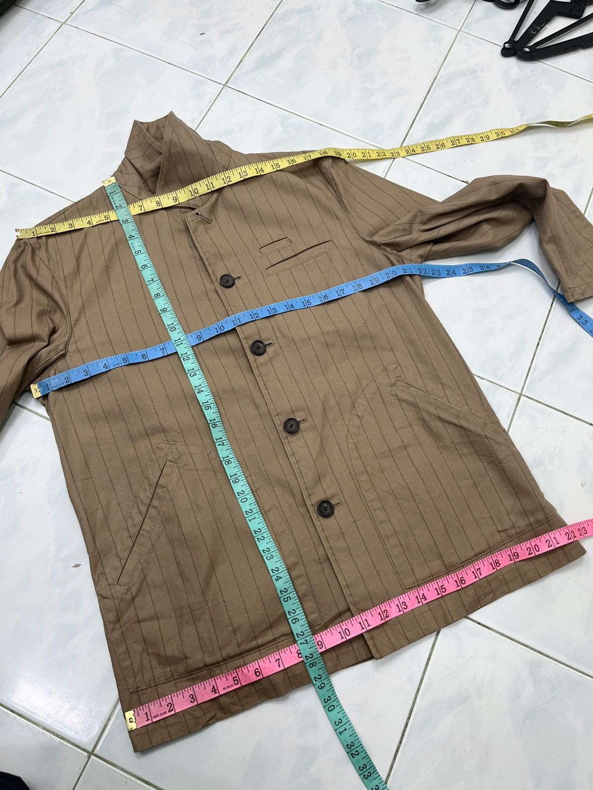 Japanese Brand 🔥🔥🔥ARCHIVE CAPO DE PAZZO HERRINGBONE TWILL JACKET Size US M / EU 48-50 / 2 - 10 Thumbnail