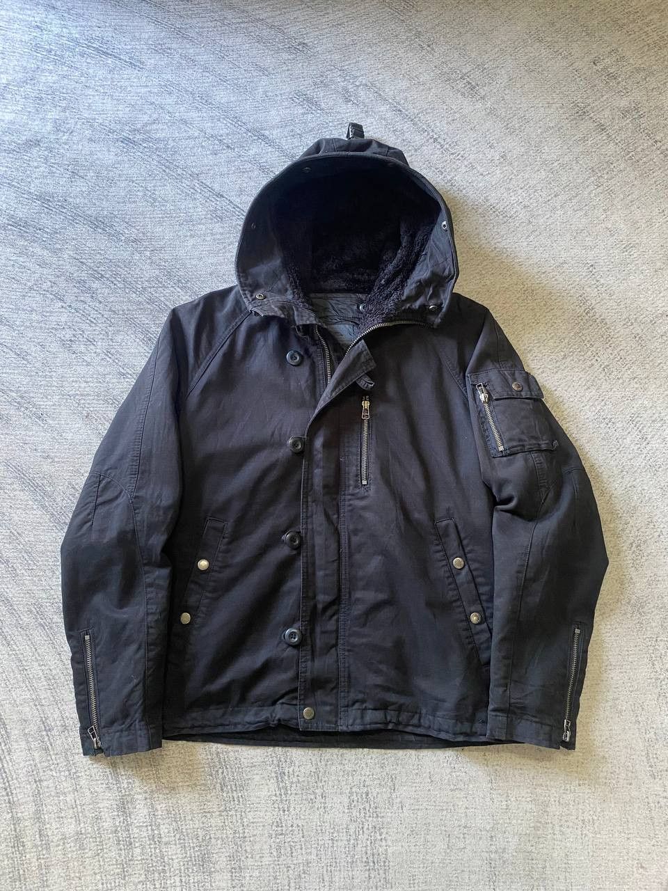 In The Attic In The Attic Military Style Hooded Jacket Japan Streetwear Size US M / EU 48-50 / 2 - 1 Thumbnail